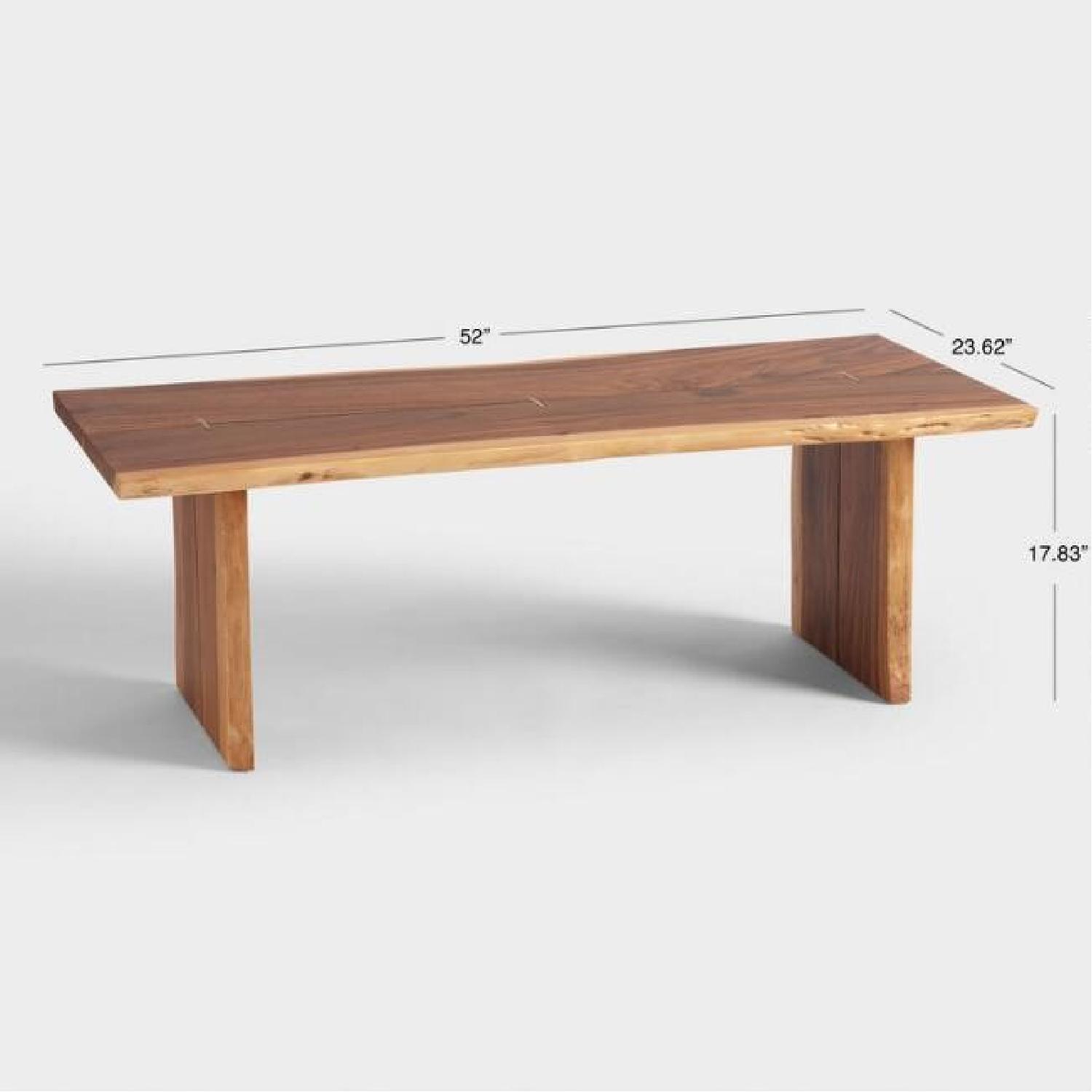 World Market Live Edge Wood Sansur Coffee Table AptDeco
