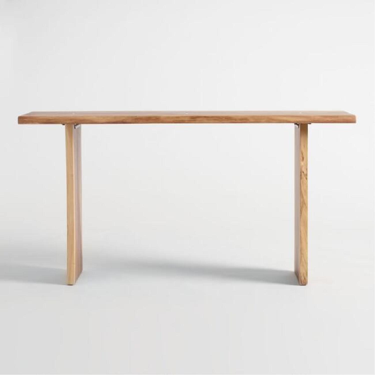 World Market Live Edge Wood Sansur Console Table AptDeco