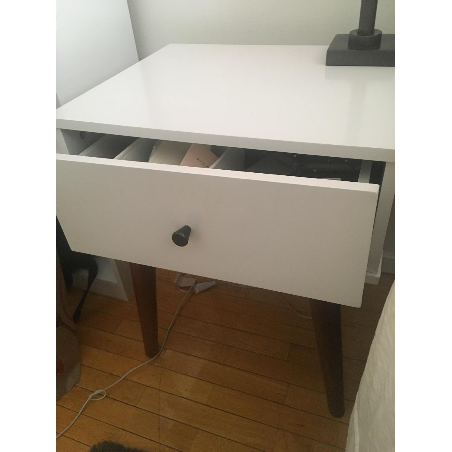 Amherst Mid Century Modern TwoTone Side Table AptDeco