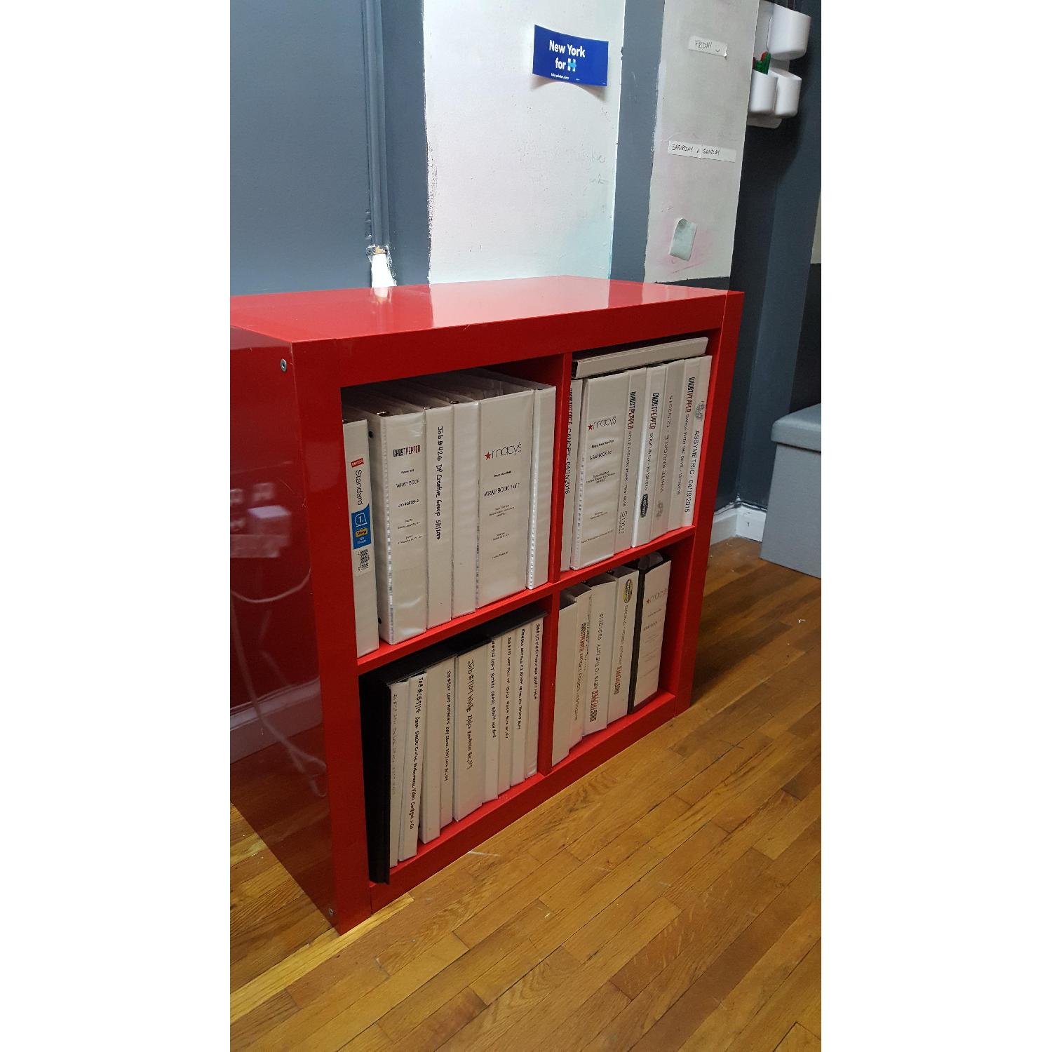 Ikea Kallax Red Gloss Cube - image-2