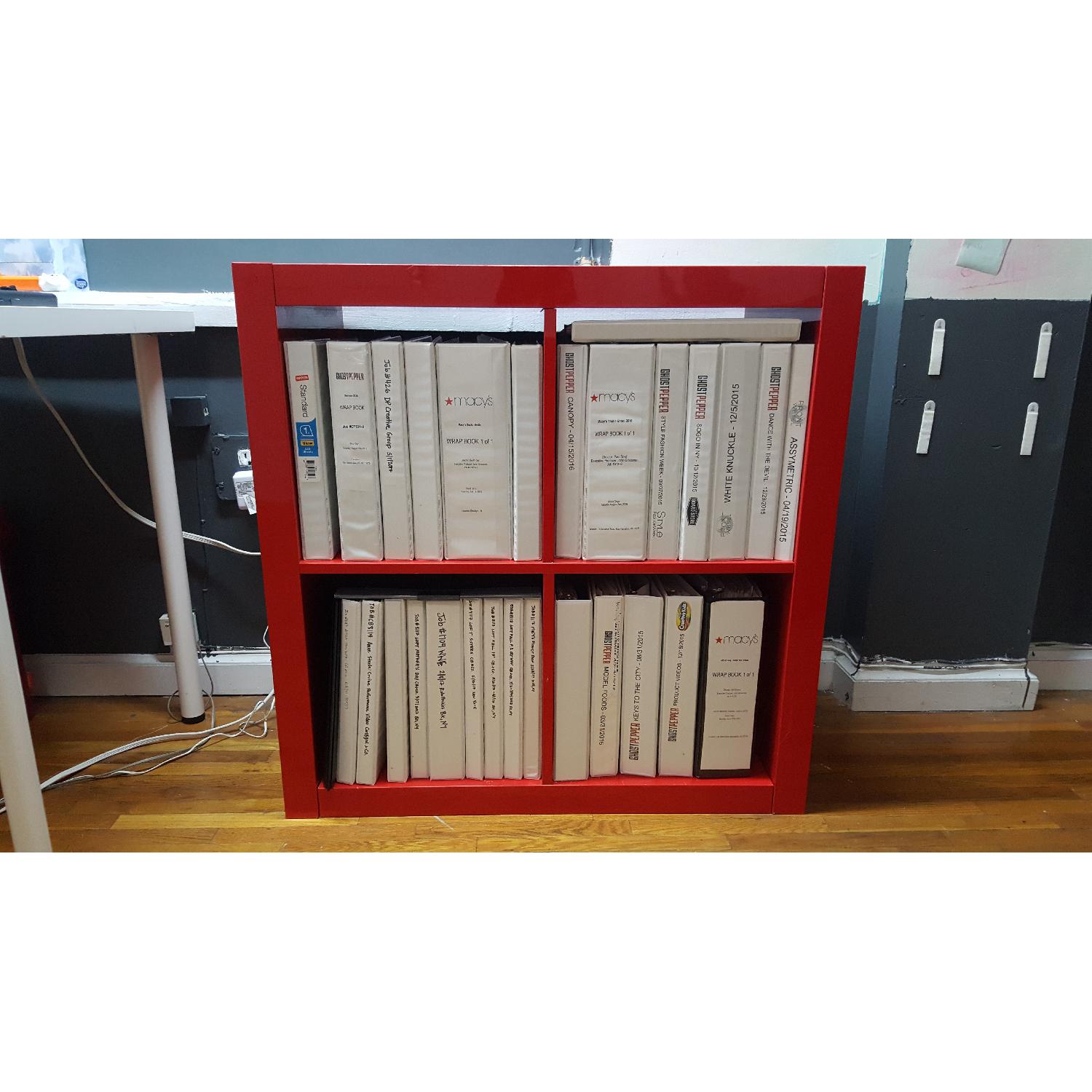 Ikea Kallax Red Gloss Cube - image-3