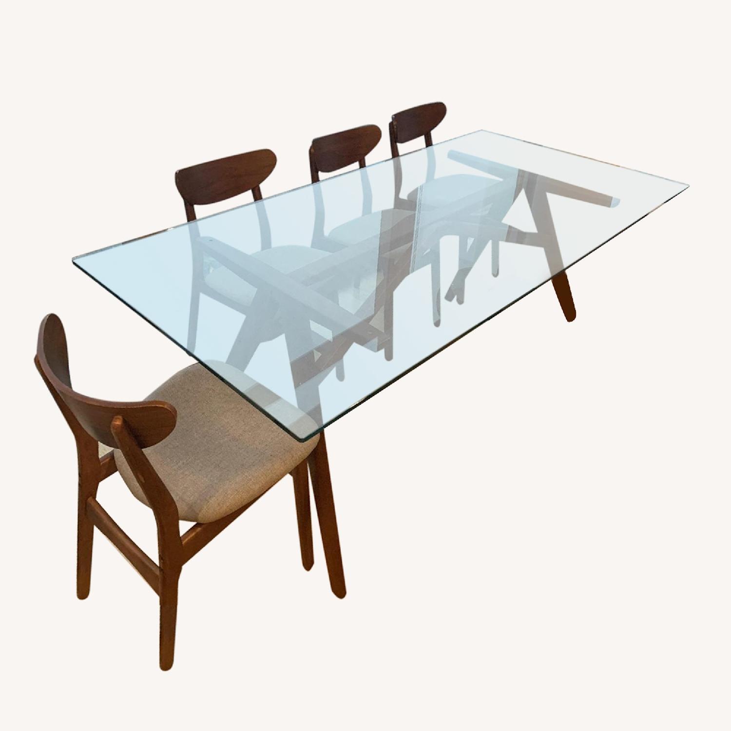West Elm Jensen Dining Table w/ 8 Chairs AptDeco
