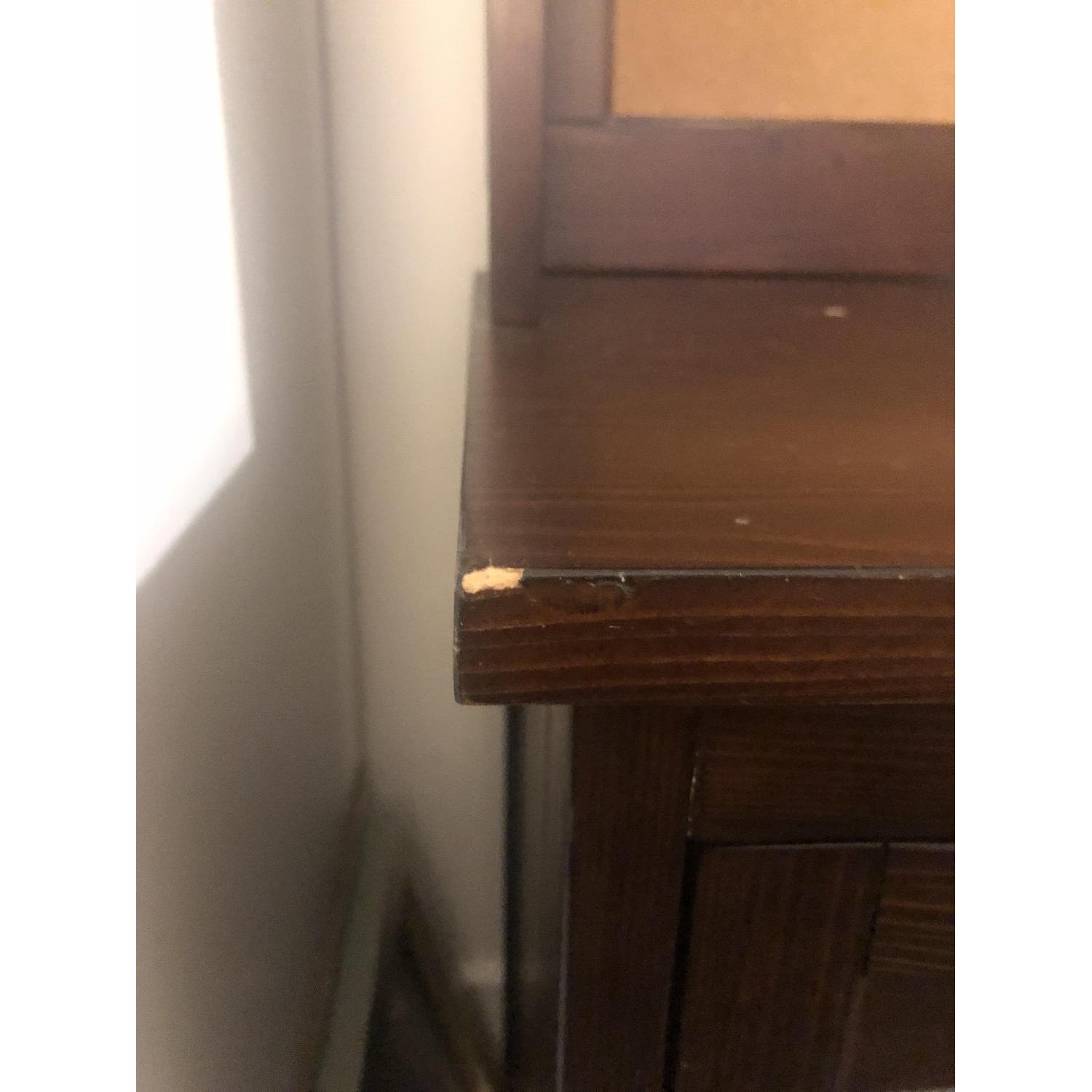 Pottery Barn Beadboard Space Saving Desk & Hutch - image-1