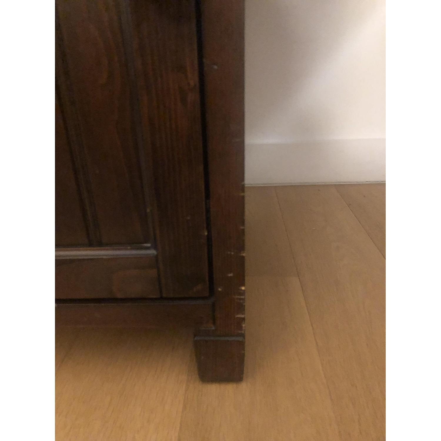 Pottery Barn Beadboard Space Saving Desk & Hutch - image-2