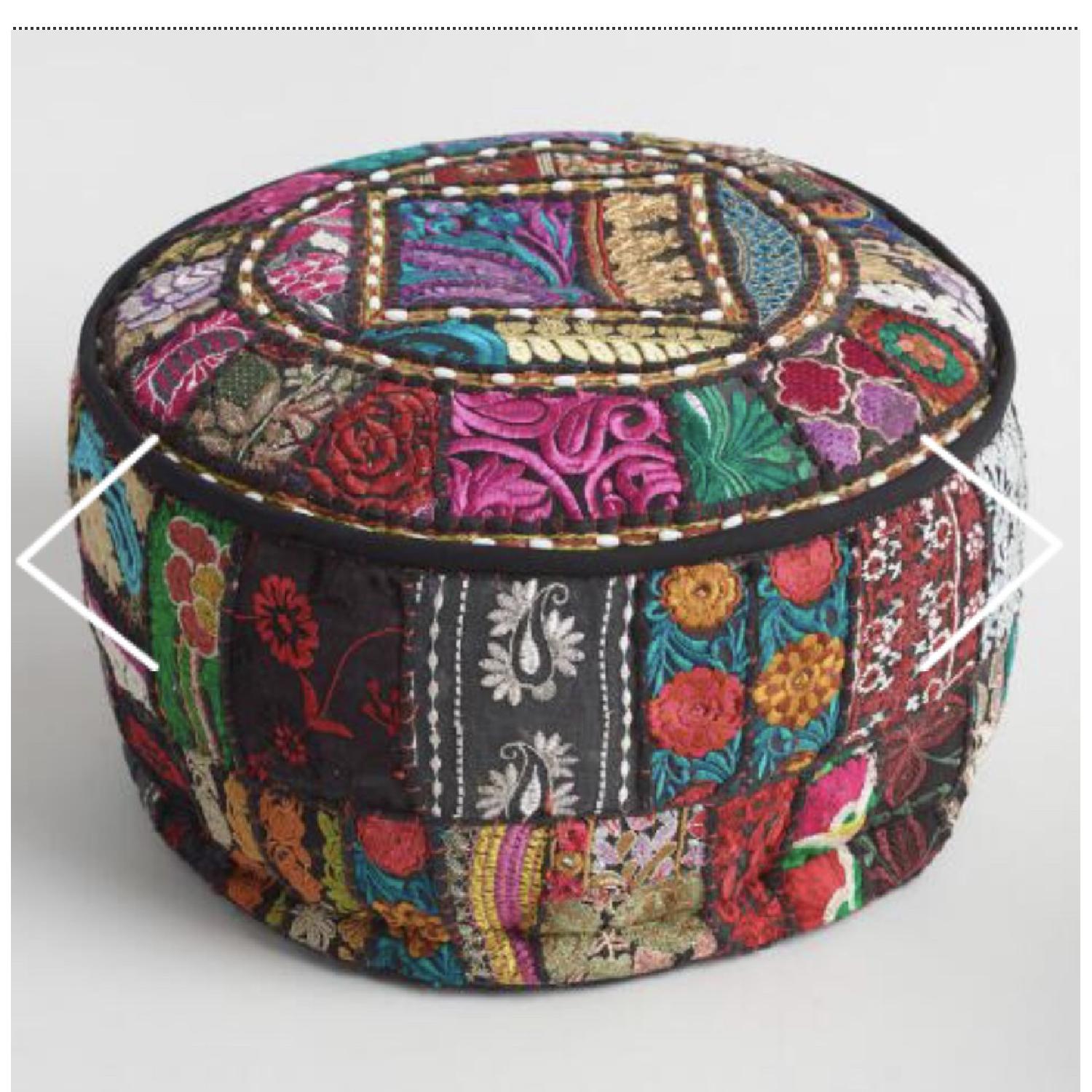 World Market Suti Poufs - image-1