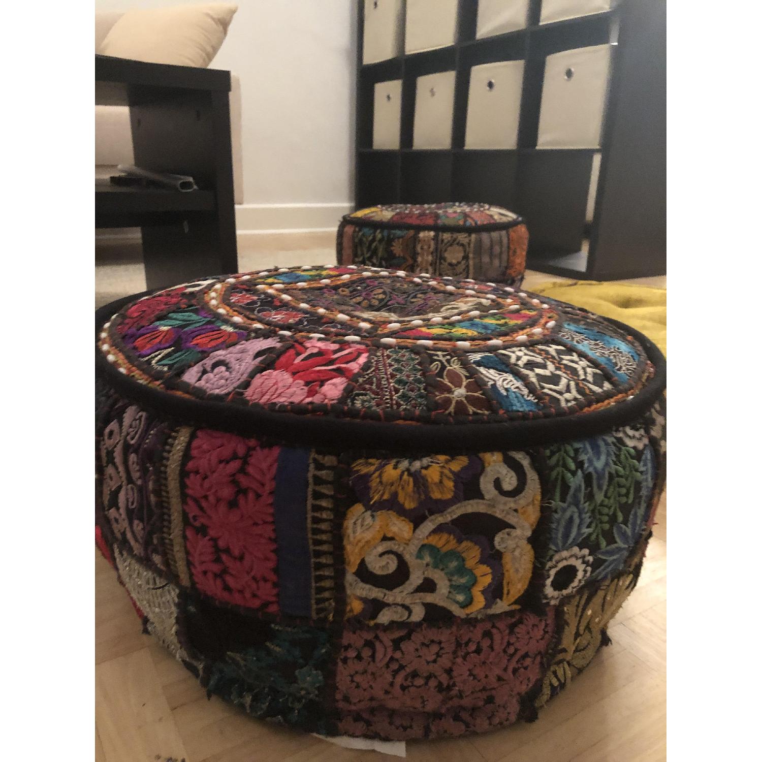 World Market Suti Poufs - image-3