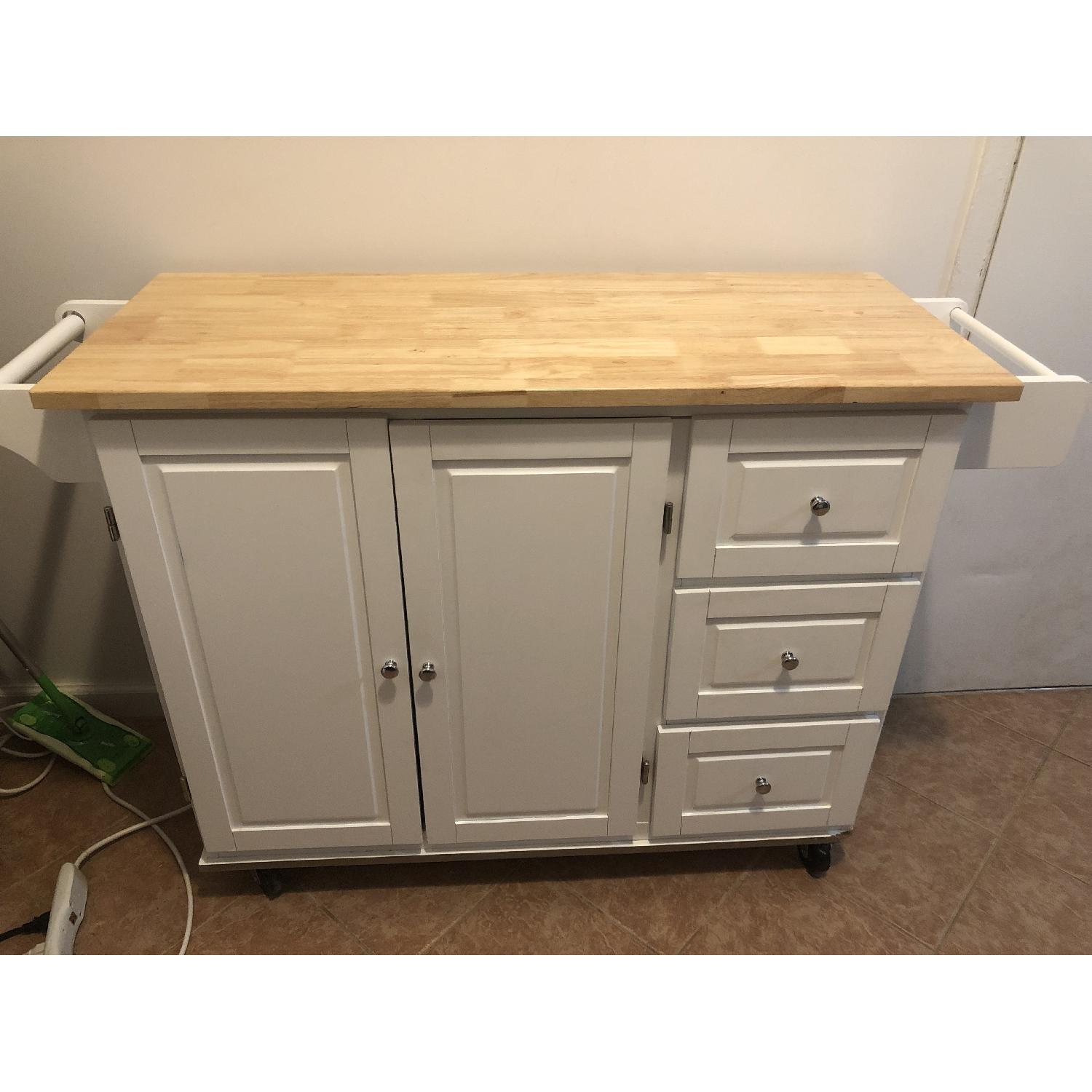 Darby Home Arpdale Modern Kitchen Island W Wood Top Aptdeco