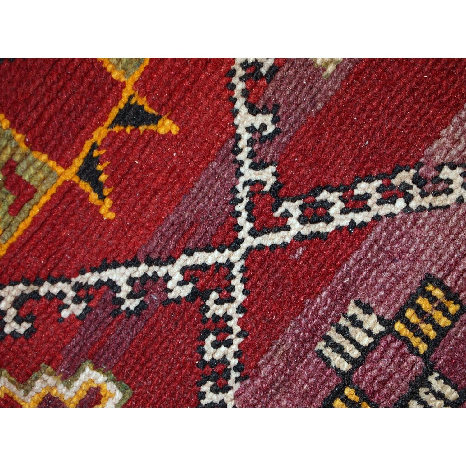Antique Handmade Moroccan Berber Rug - image-1
