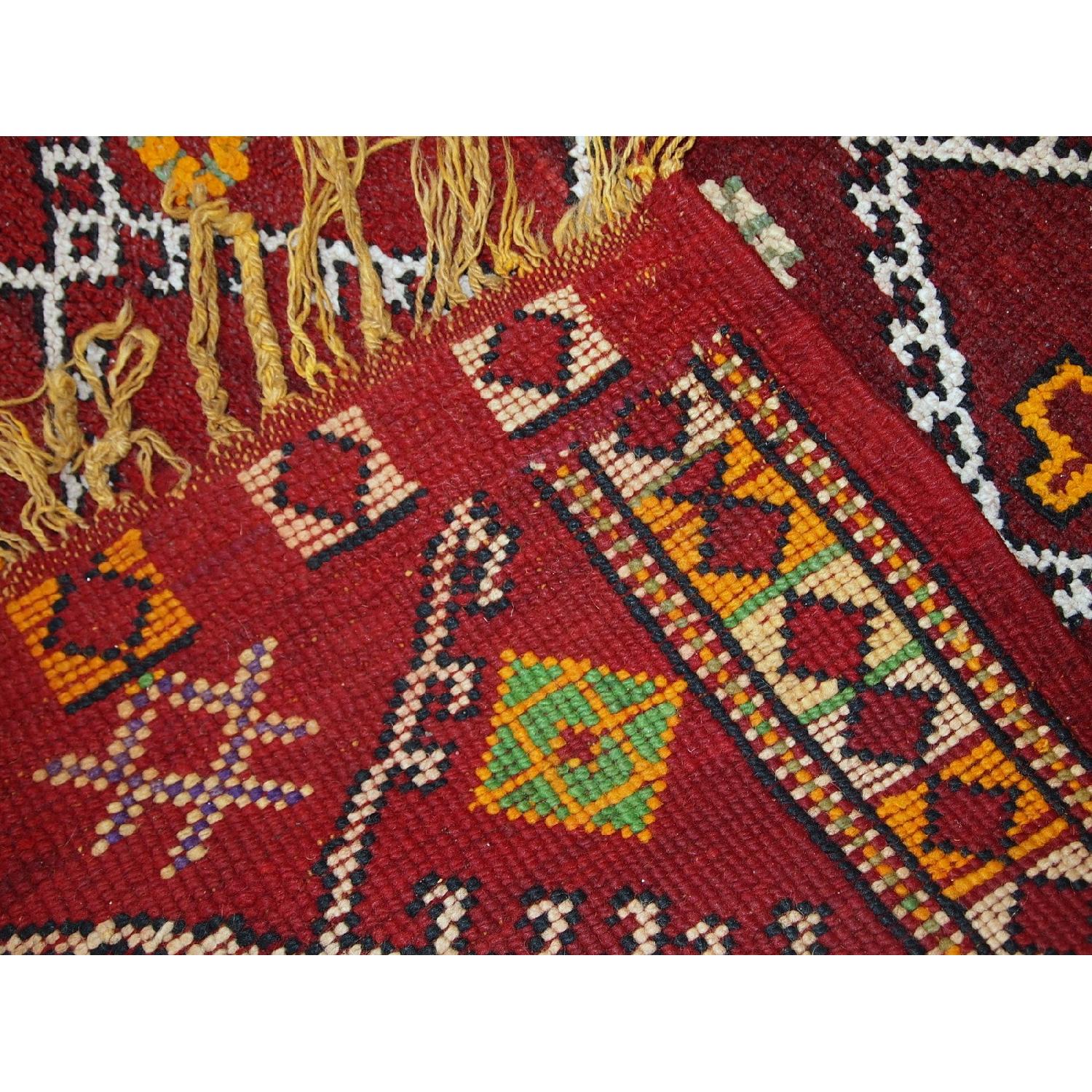 Antique Handmade Moroccan Berber Rug - image-3