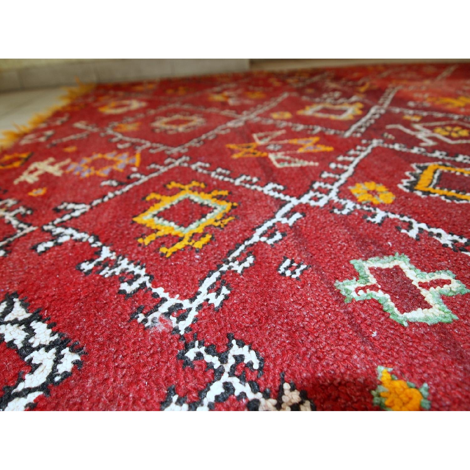 Antique Handmade Moroccan Berber Rug - image-6