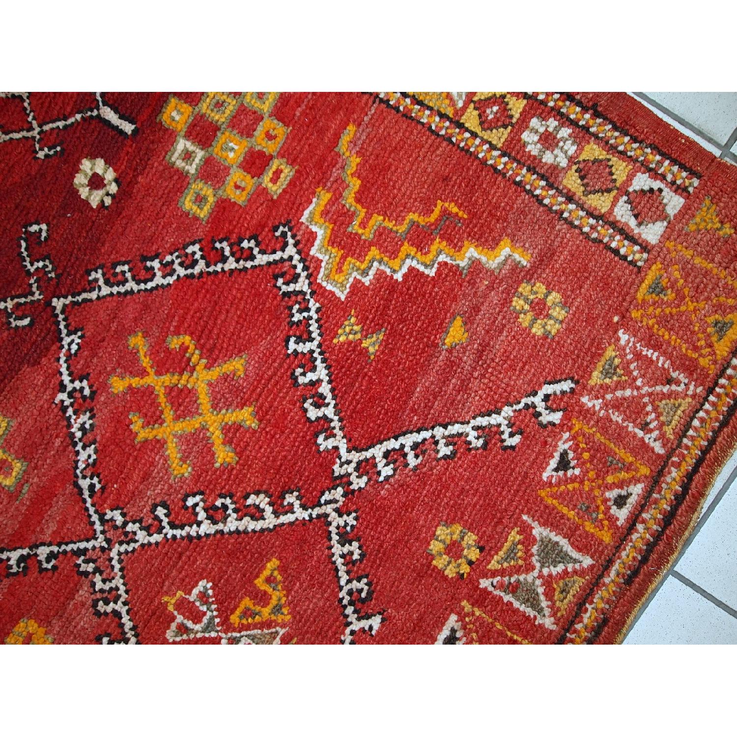 Antique Handmade Moroccan Berber Rug - image-7