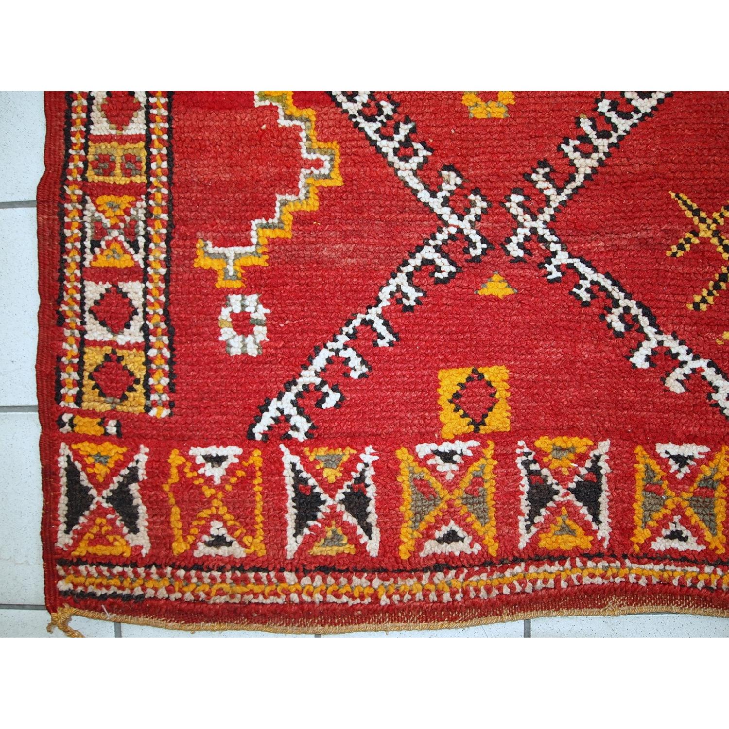 Antique Handmade Moroccan Berber Rug - image-8