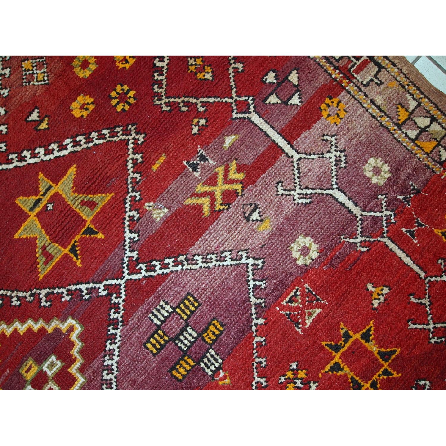 Antique Handmade Moroccan Berber Rug - image-11