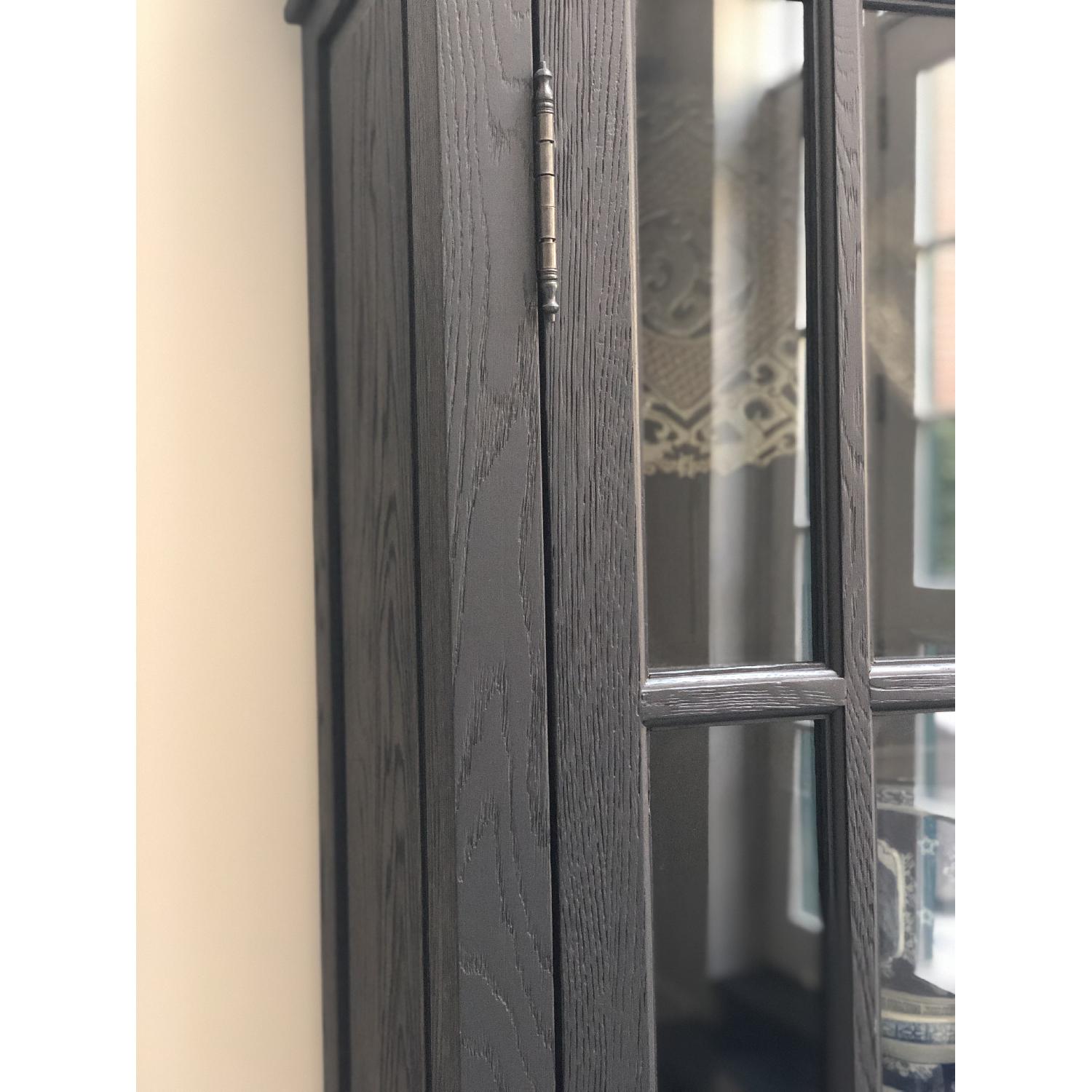 Restoration Hardware Black Oak French Casement Cabinet - image-3