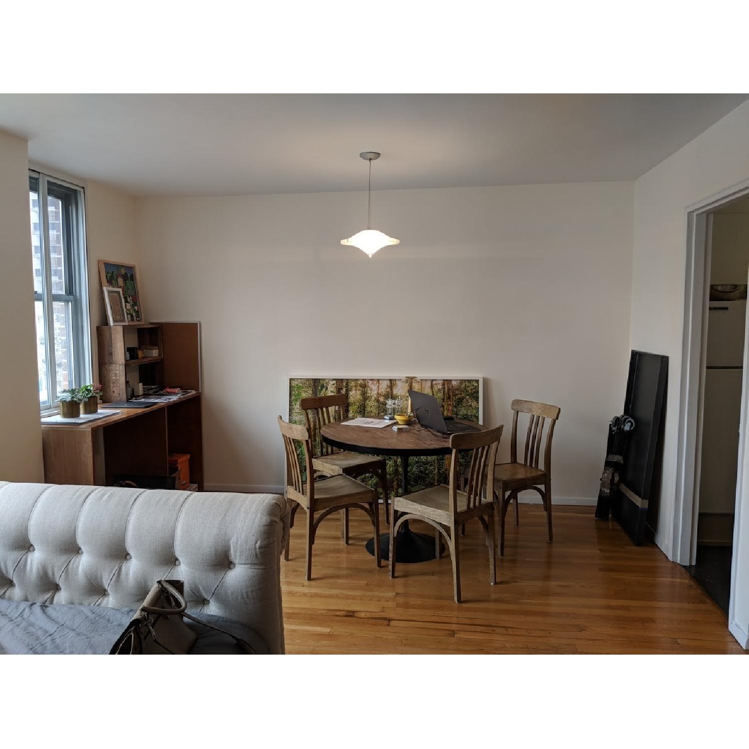 Restoration Hardware Round Wood Dining Table - image-2