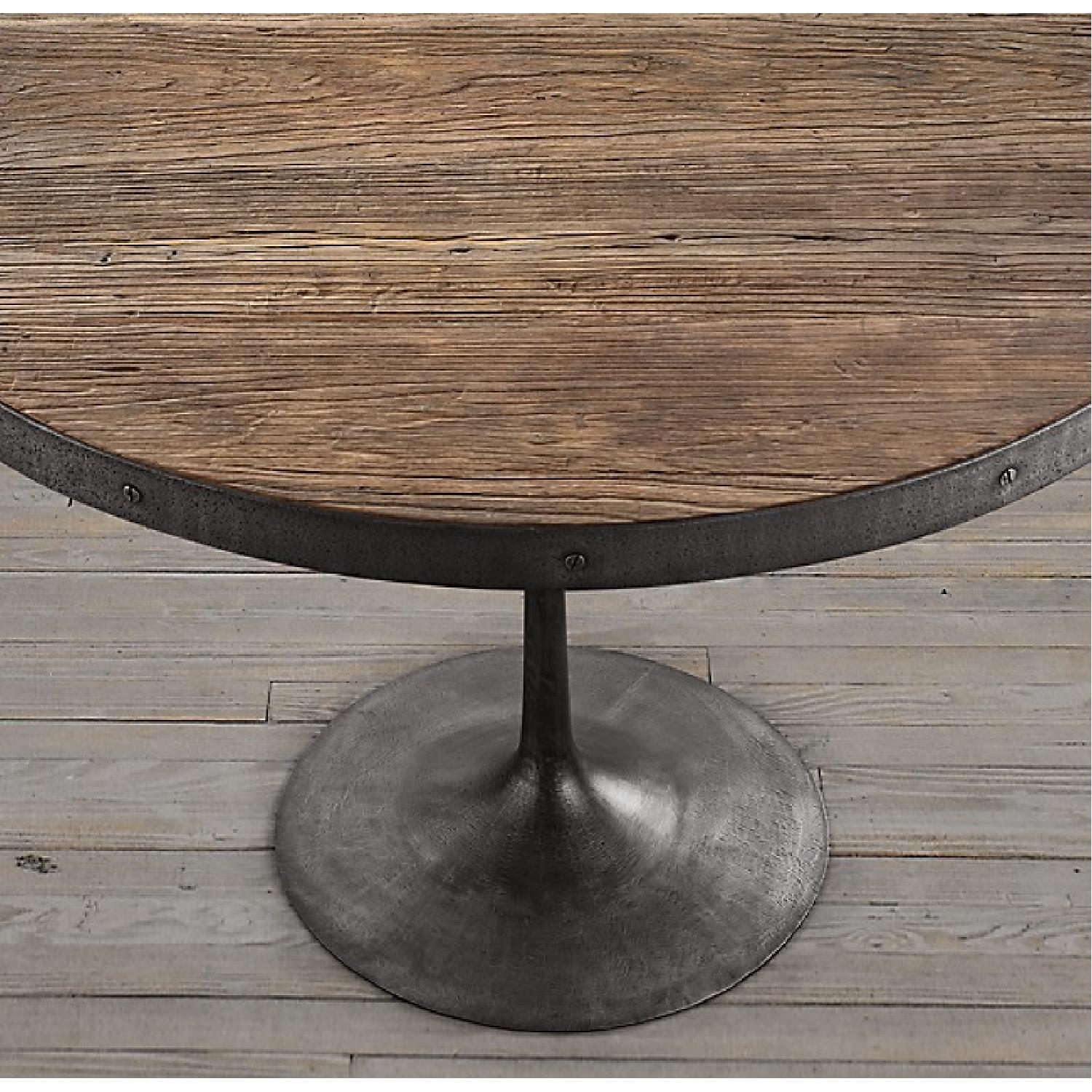 Restoration Hardware Round Wood Dining Table AptDeco