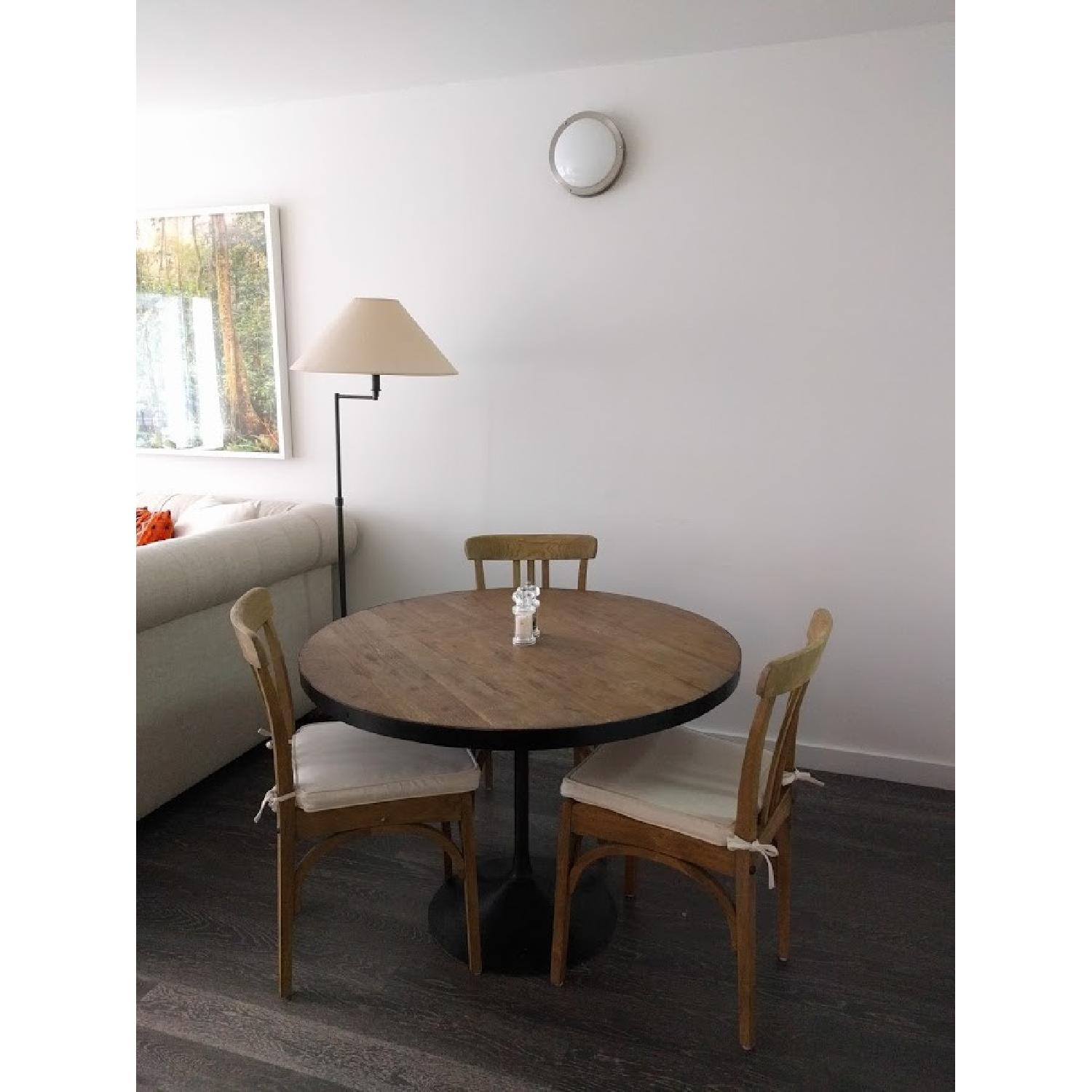 Restoration Hardware Round Wood Dining Table - image-4