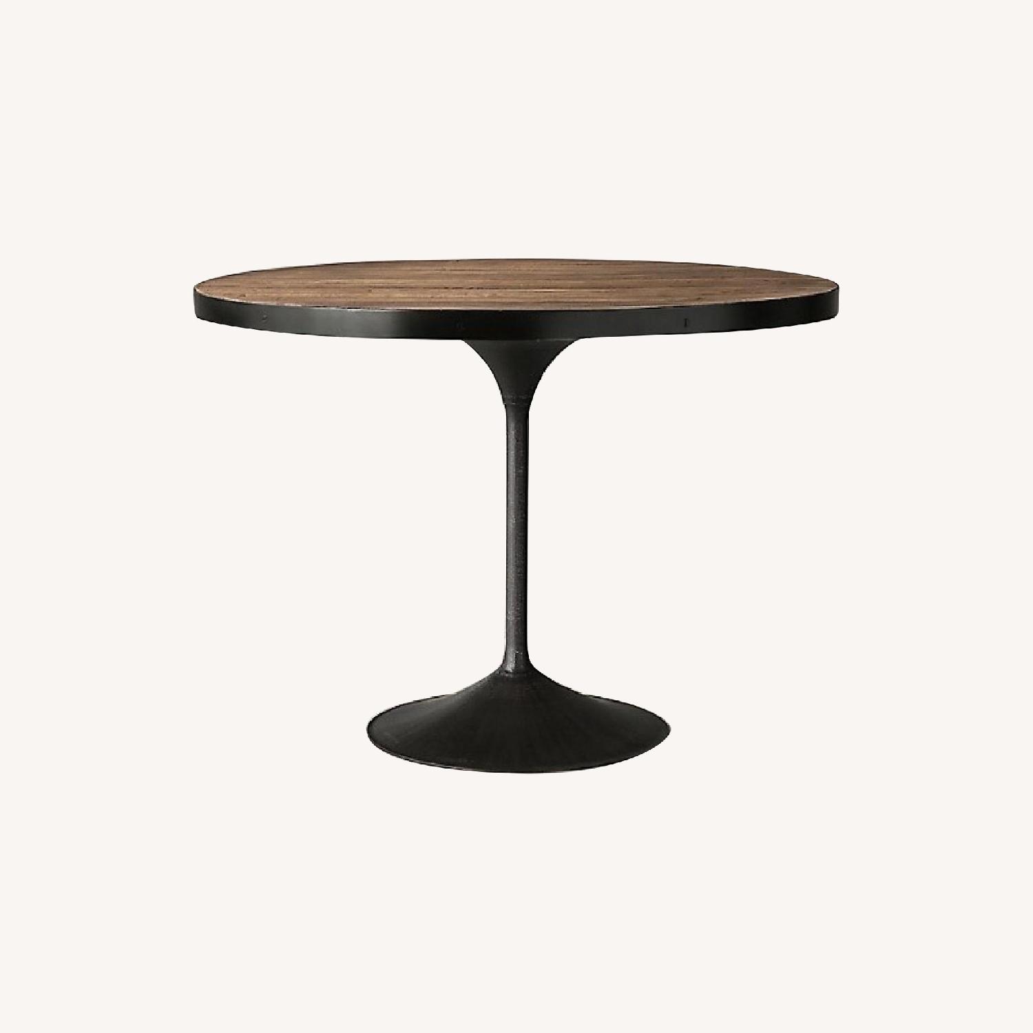 Restoration Hardware Round Wood Dining Table AptDeco