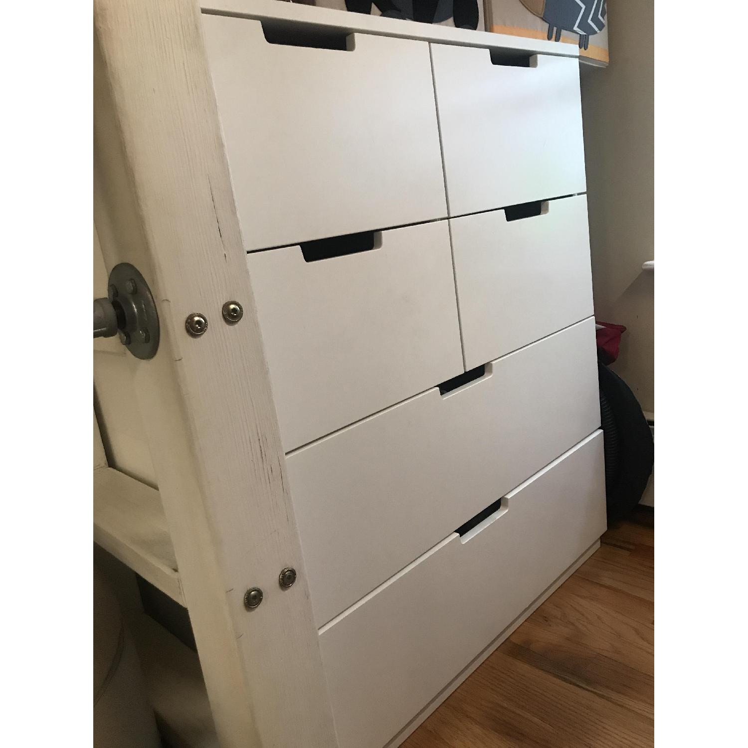 Ikea Nordli 6 Drawer Dresser in White AptDeco