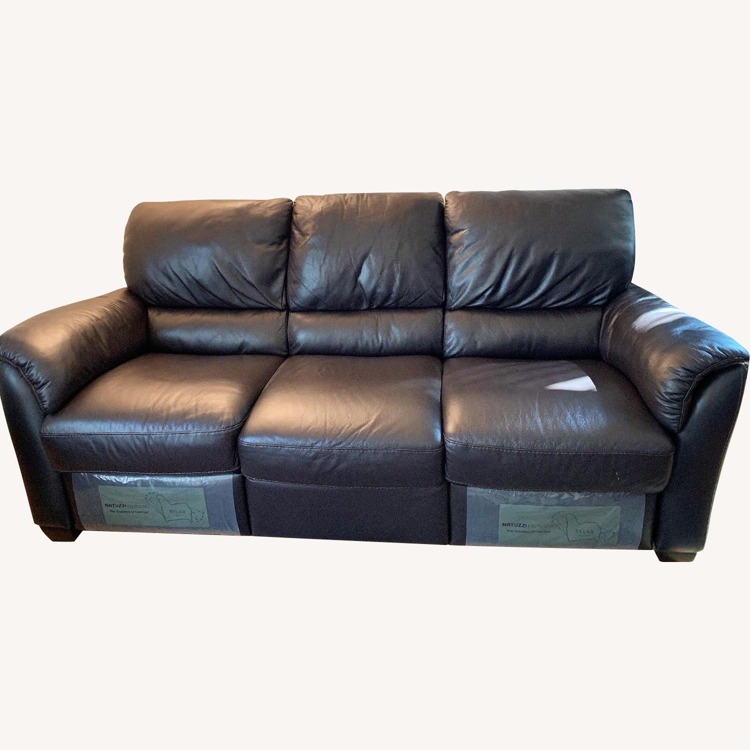 Natuzzi Editions Donato Leather Sofa Aptdeco