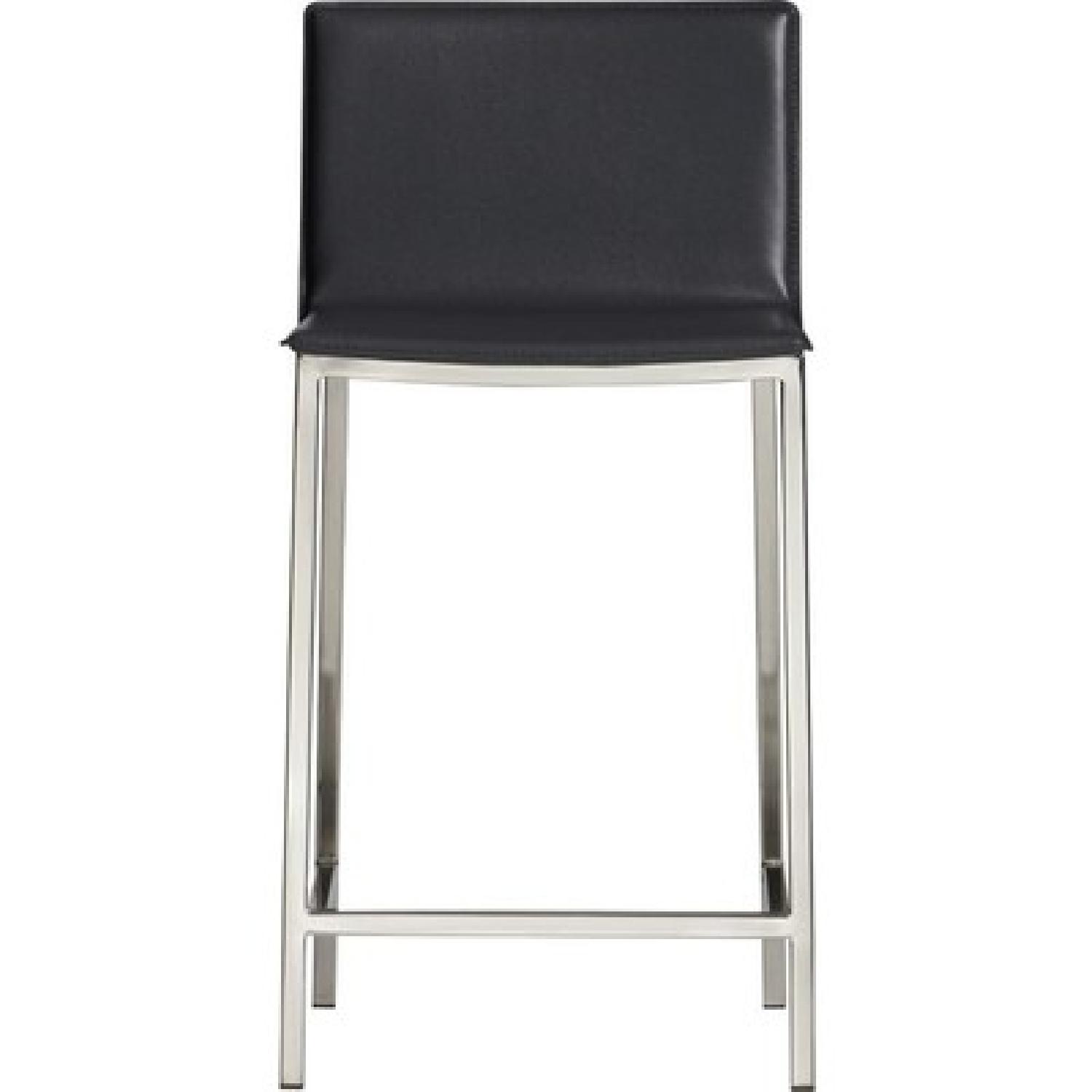 CB2 Phoenix Carbon Grey Counter Stool - AptDeco