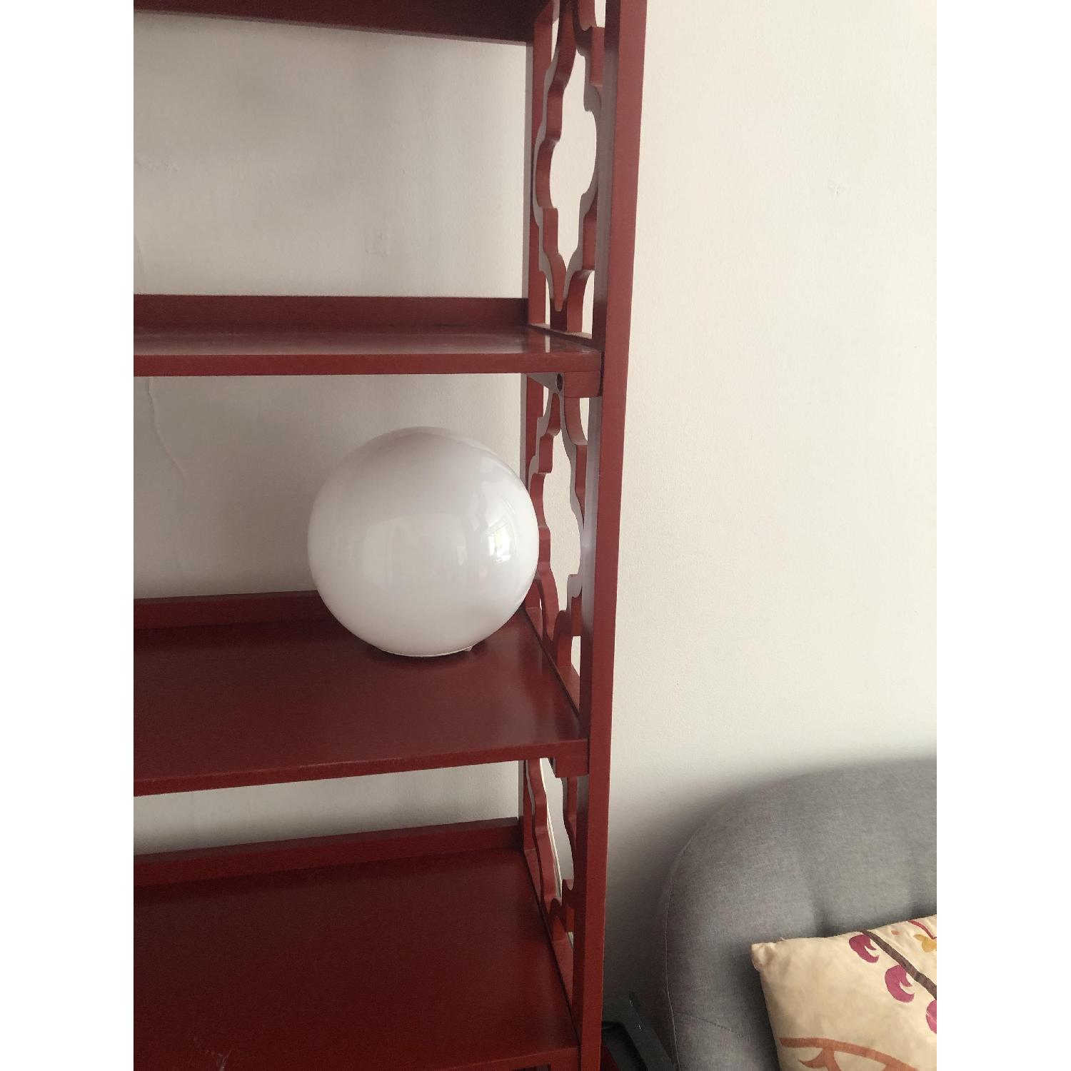 Red Etagere Bookcase Aptdeco