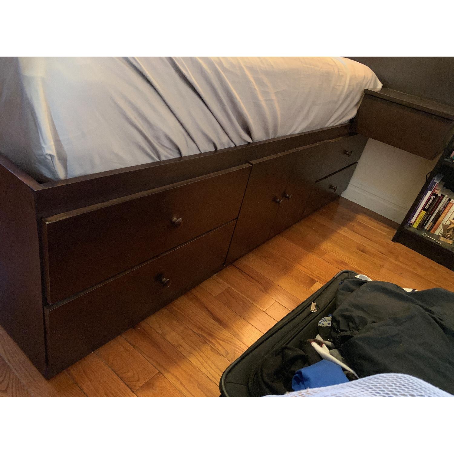 Gothic Cabinet Craft Espresso Full Storage Bed - image-3