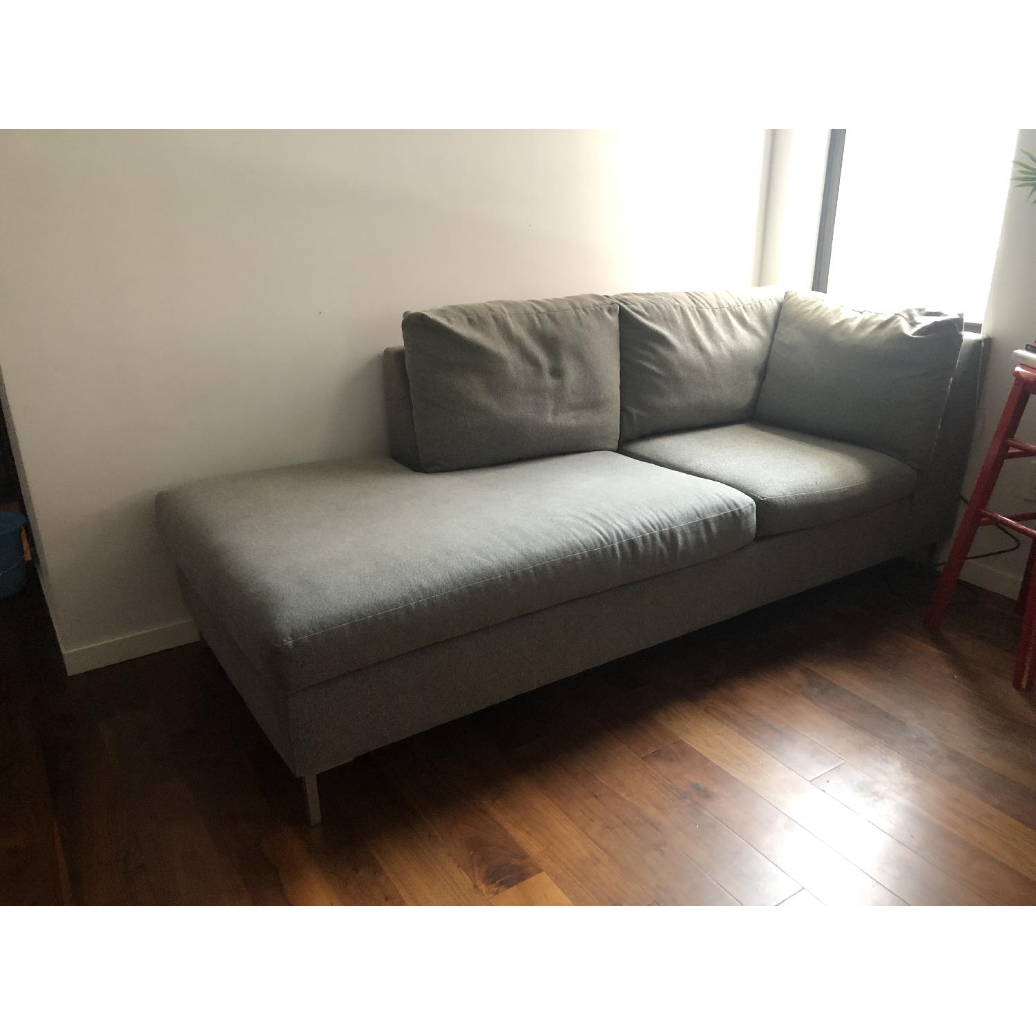 Grey 2-Piece Chaise Sectional Sofa - image-3