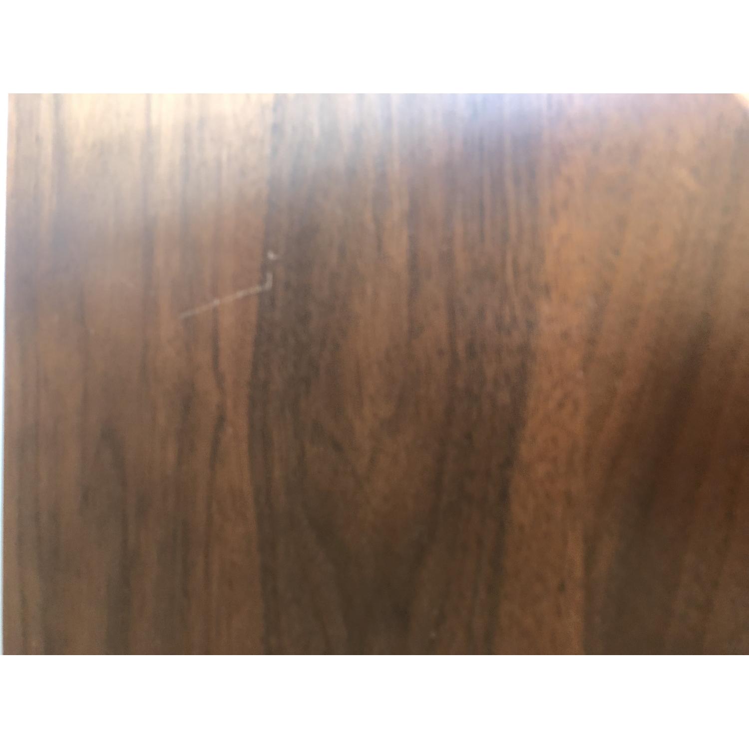 West Elm Walnut Wine Cabinet w/ Brass Hardware - image-2