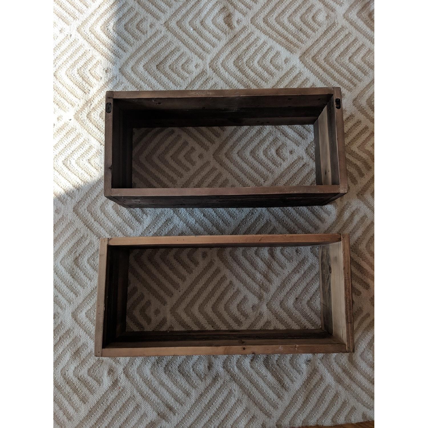 West Elm Reclaimed Wood Shelves - image-1