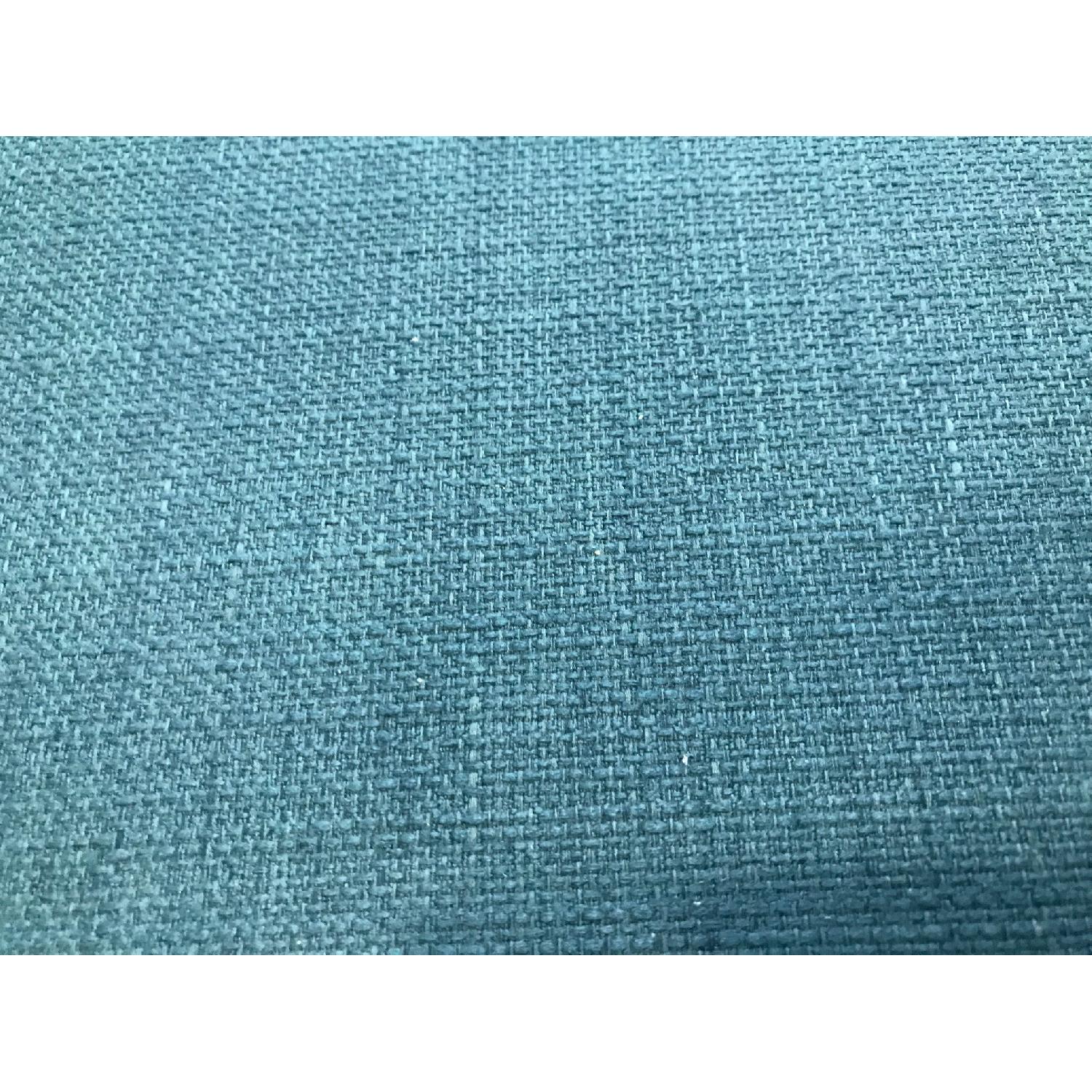 American Signature Furniture Peacock Blue Sleeper Sofa - image-4