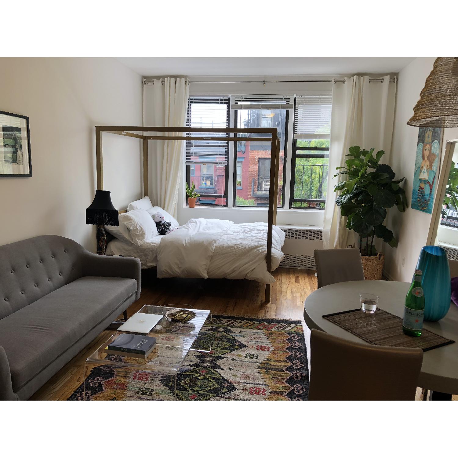 World Market Boho Woven Cotton Kilim Alina Area Rug - image-4