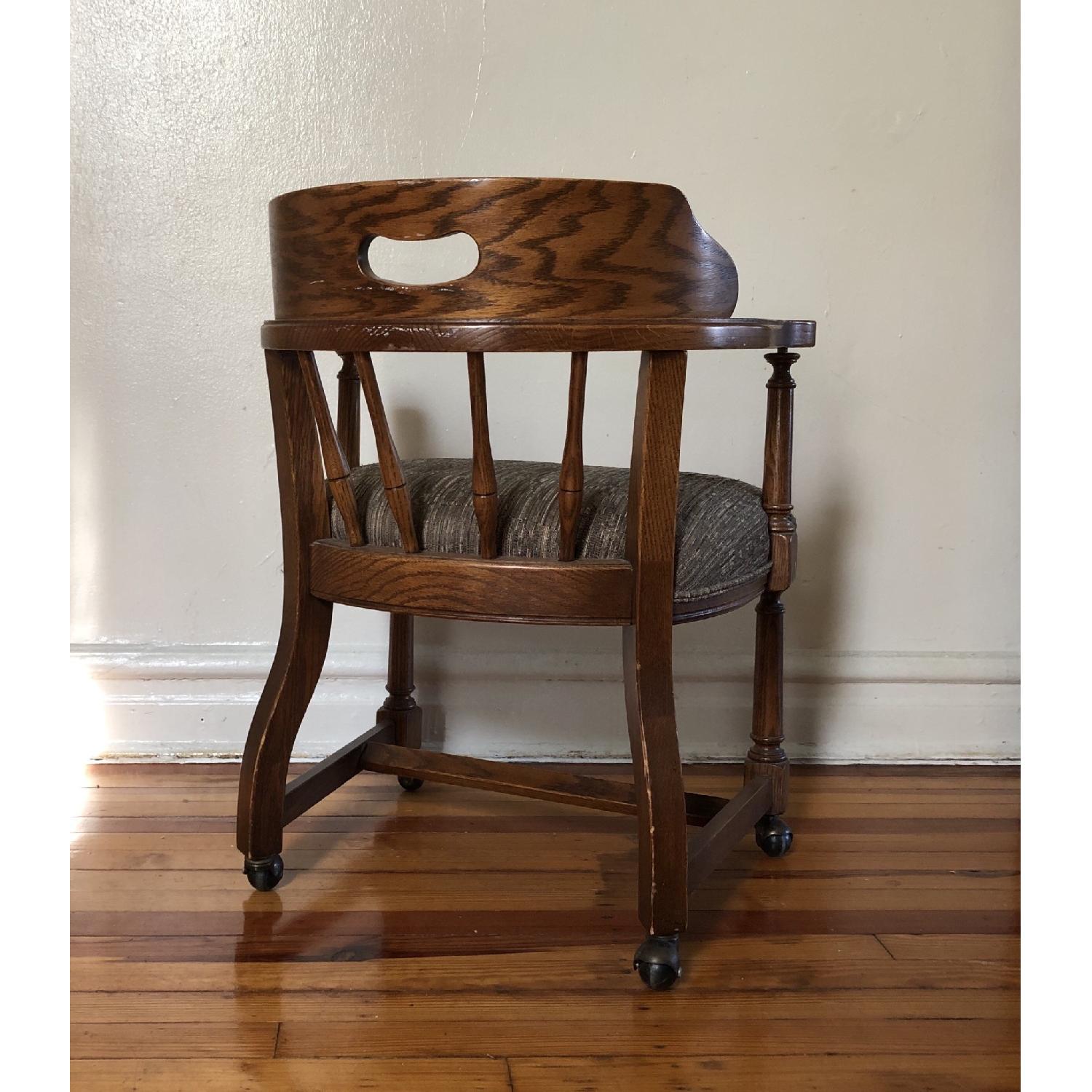 Vintage Captains Chair w/ Casters - image-2