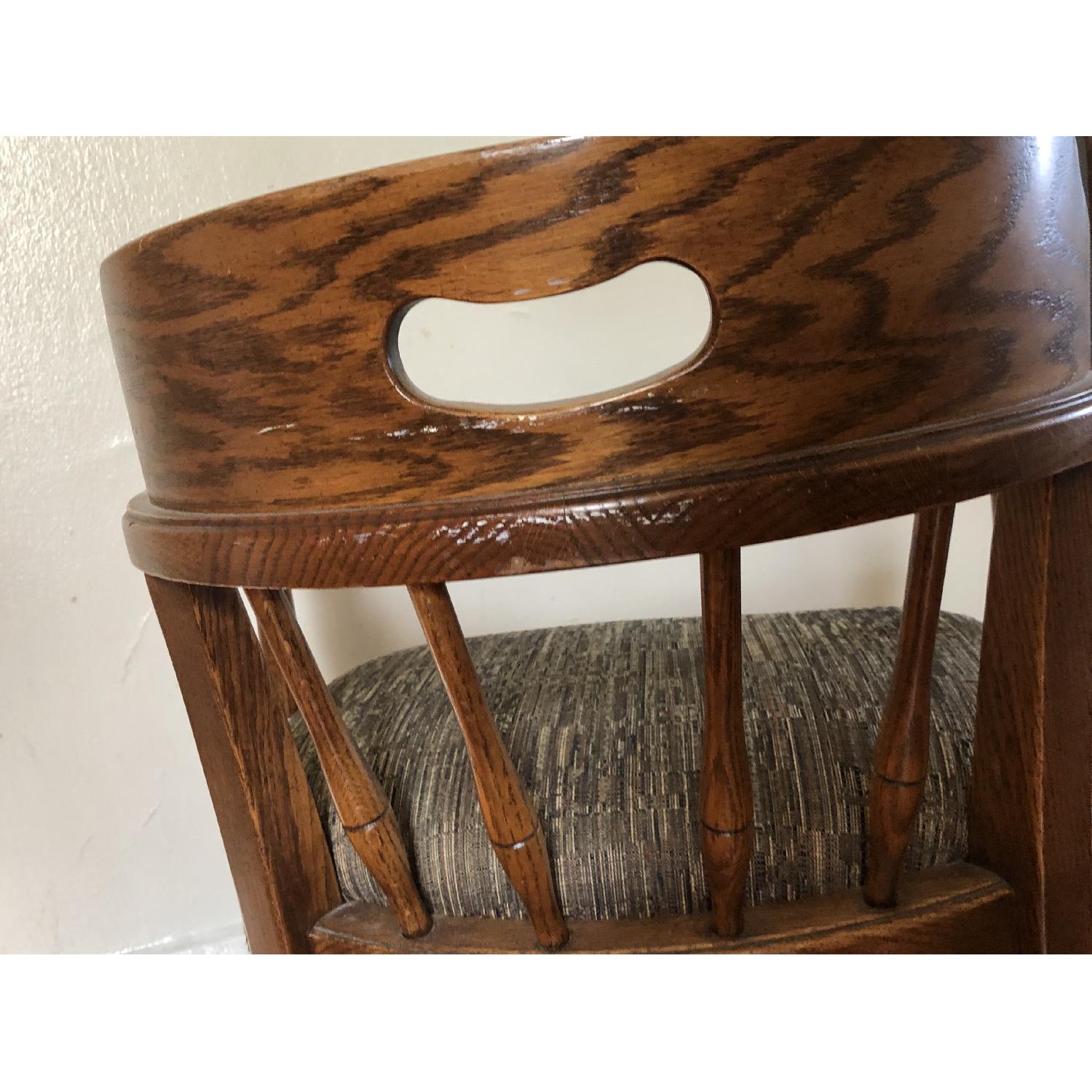 Vintage Captains Chair w/ Casters - image-3