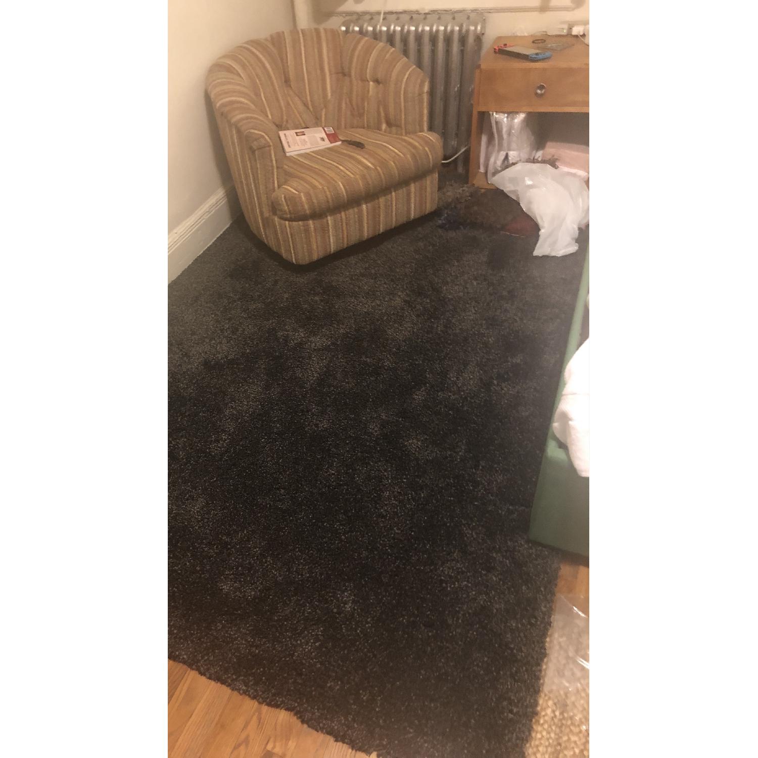 Safavieh Milan Dark Gray Shag Area Rug - image-1