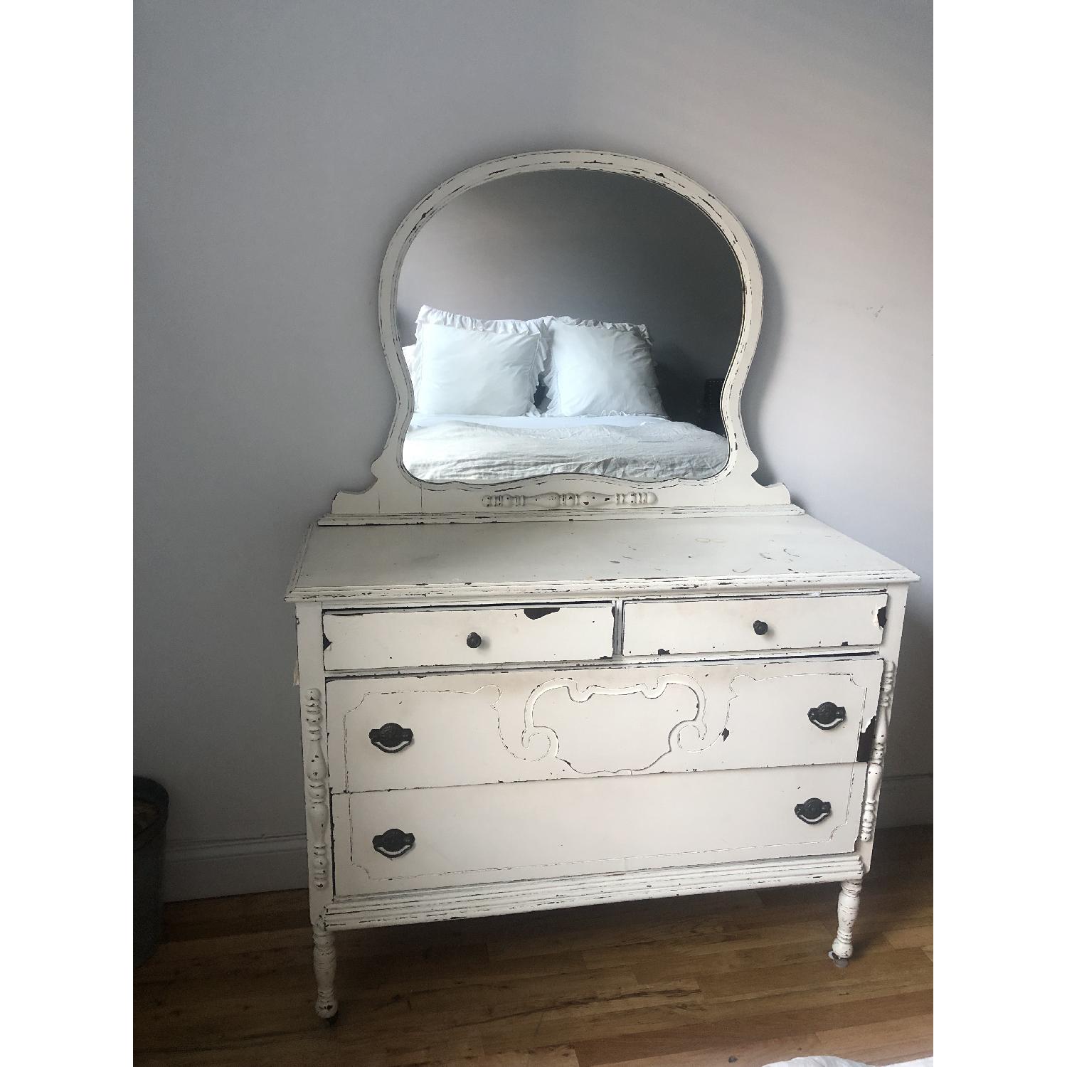 Vintage Shabby Chic Dresser w/ Mirror - image-1