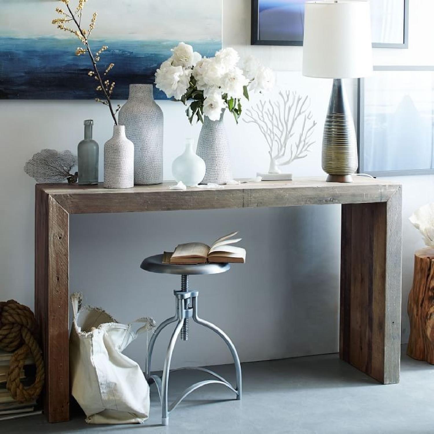West Elm Emmerson Reclaimed Wood Console in Reclaimed Gray - image-1