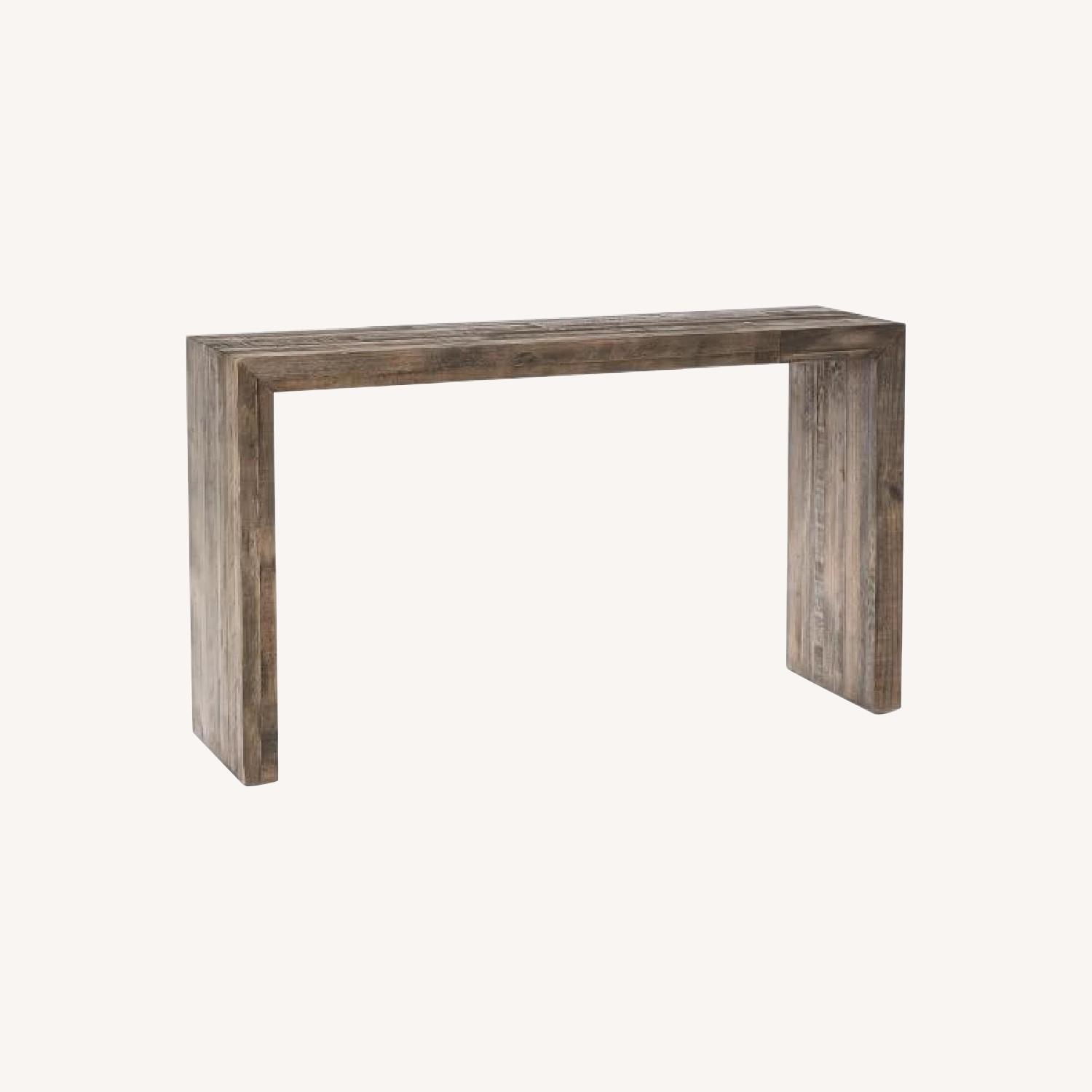 West Elm Emmerson Reclaimed Wood Console in Reclaimed Gray - image-0
