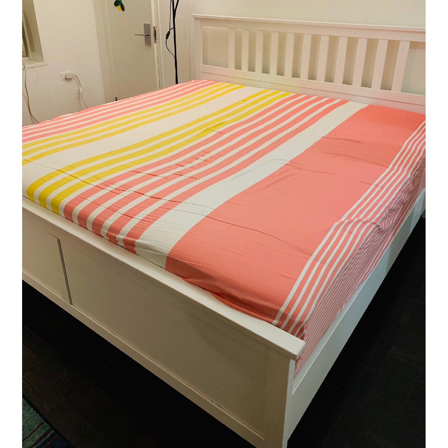 Ikea Hemnes White King Size Bed Aptdeco