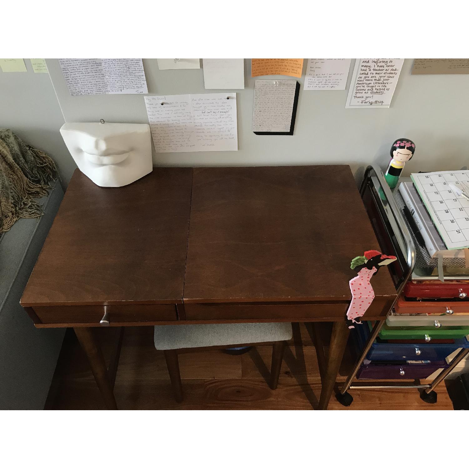 Target Mid Century Vanity/Desk & Stool AptDeco