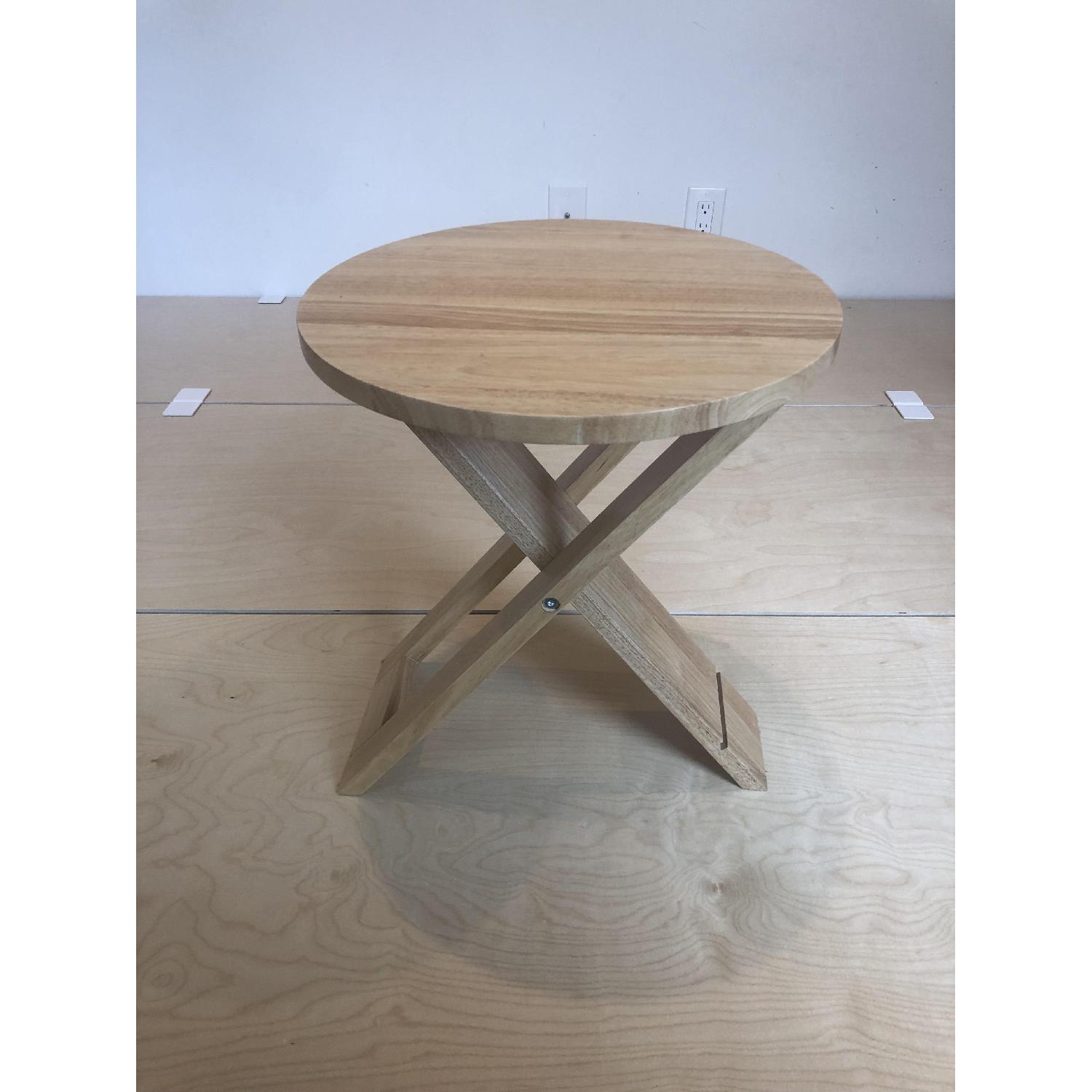 Urban Outfitters Folding Table w/ 2 Stools - image-4