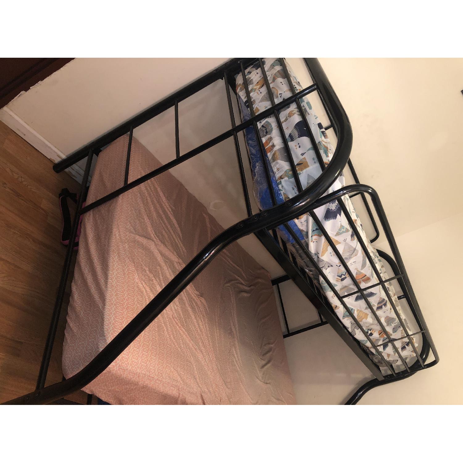 Home Place Furniture NYC Twin over Full Black Bunk Bed - image-1