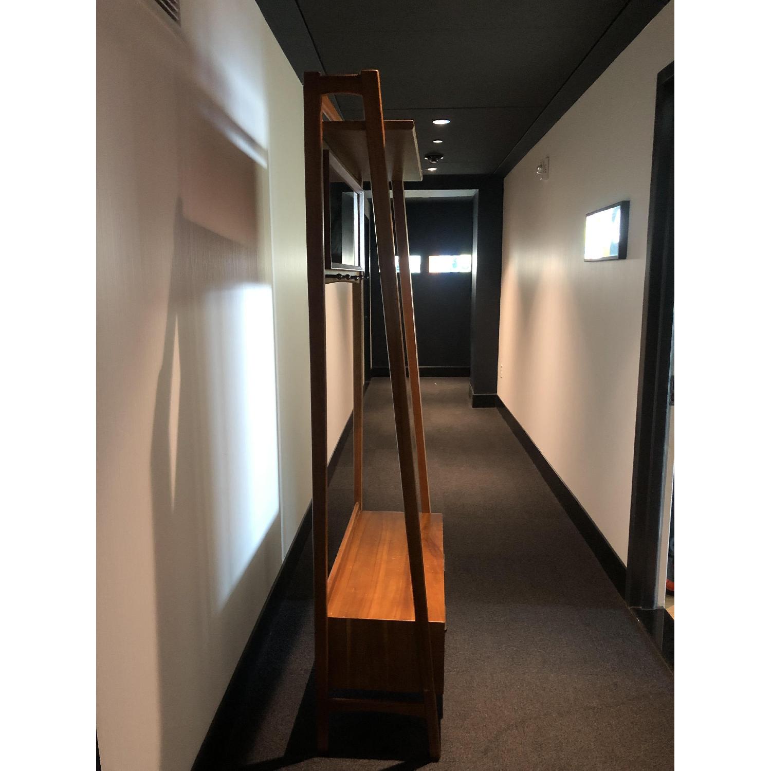 West Elm Mid Century Hallway Bench w/ Drawers & Shelf - image-3