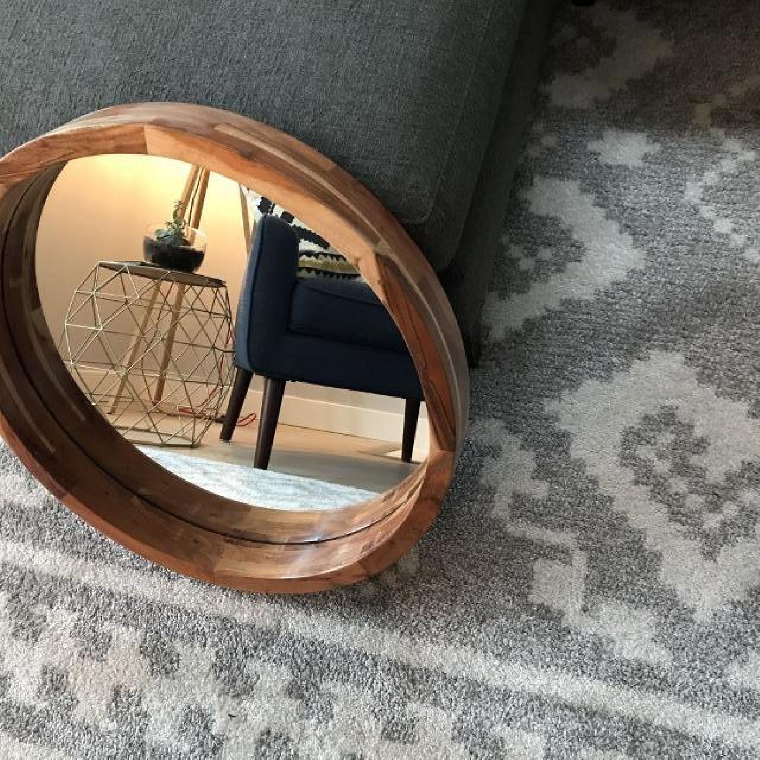 CB2 Acacia Round Mirror - image-3
