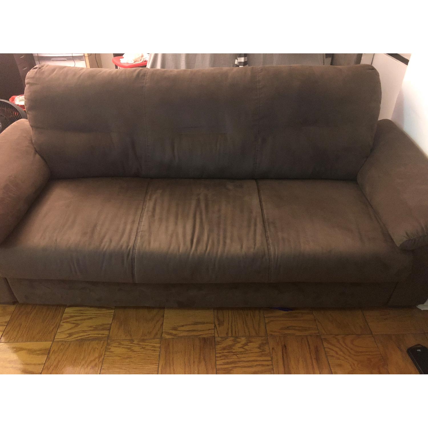 Ikea Knislinge Dark Brown 3 Seater Sofa - image-1
