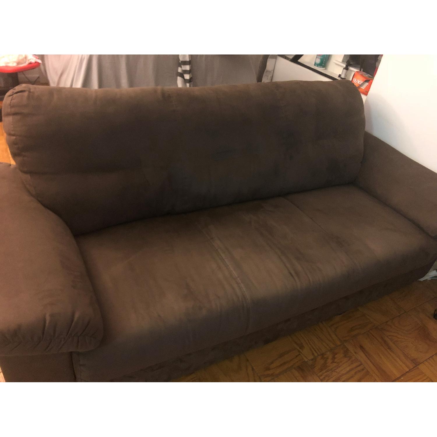 Ikea Knislinge Dark Brown 3 Seater Sofa - image-3
