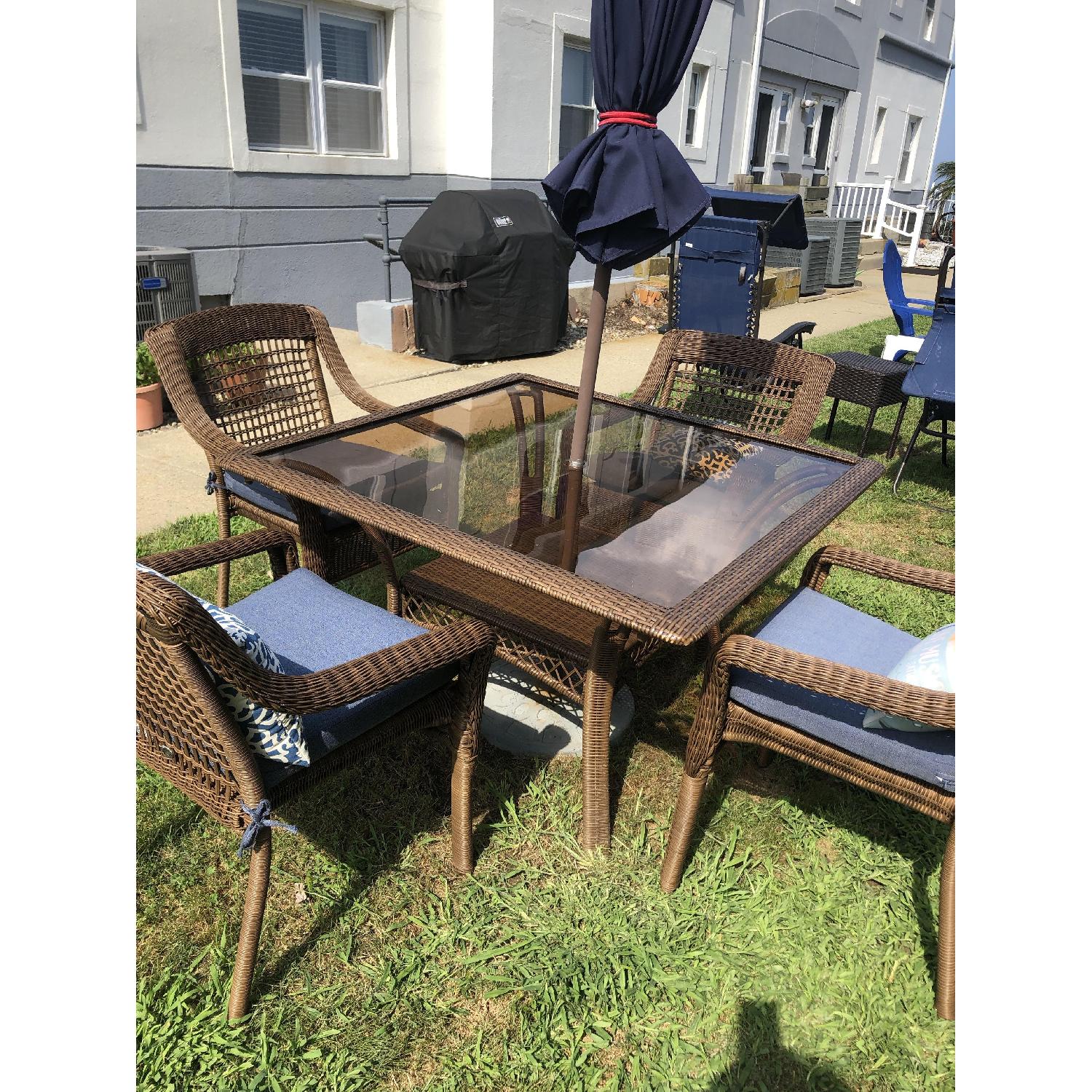 Hampton Bay 5-Piece Patio Wicker Dining Set - image-3