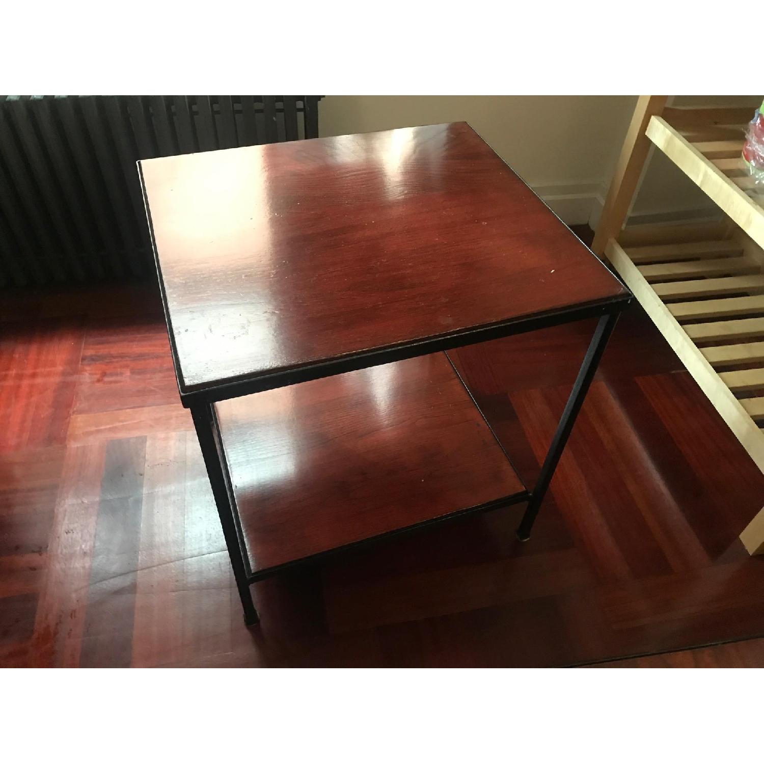 Modern Low-Profile 3-Piece Wood & Iron Coffee Table Set - image-5