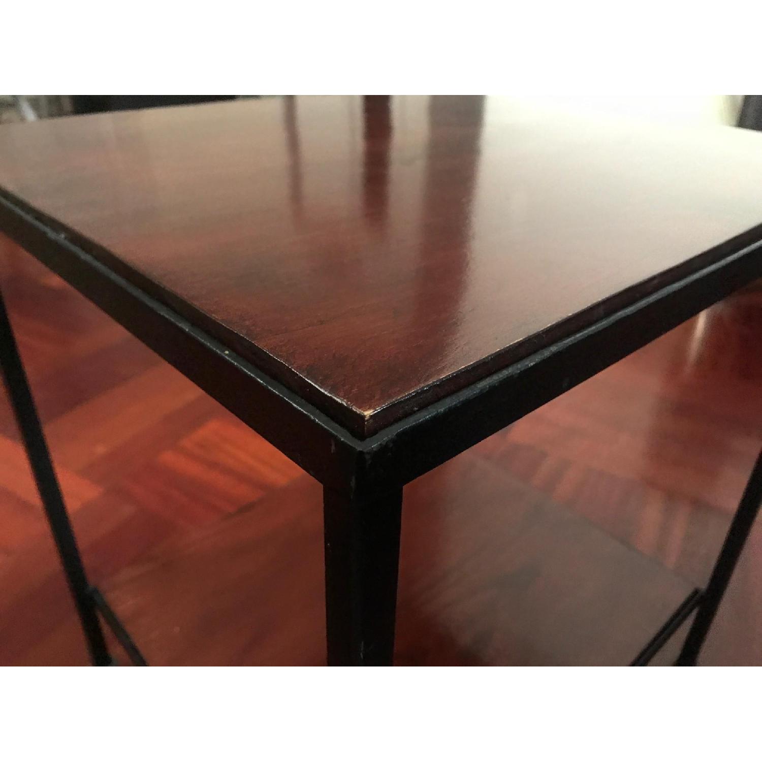 Modern Low-Profile 3-Piece Wood & Iron Coffee Table Set - image-6