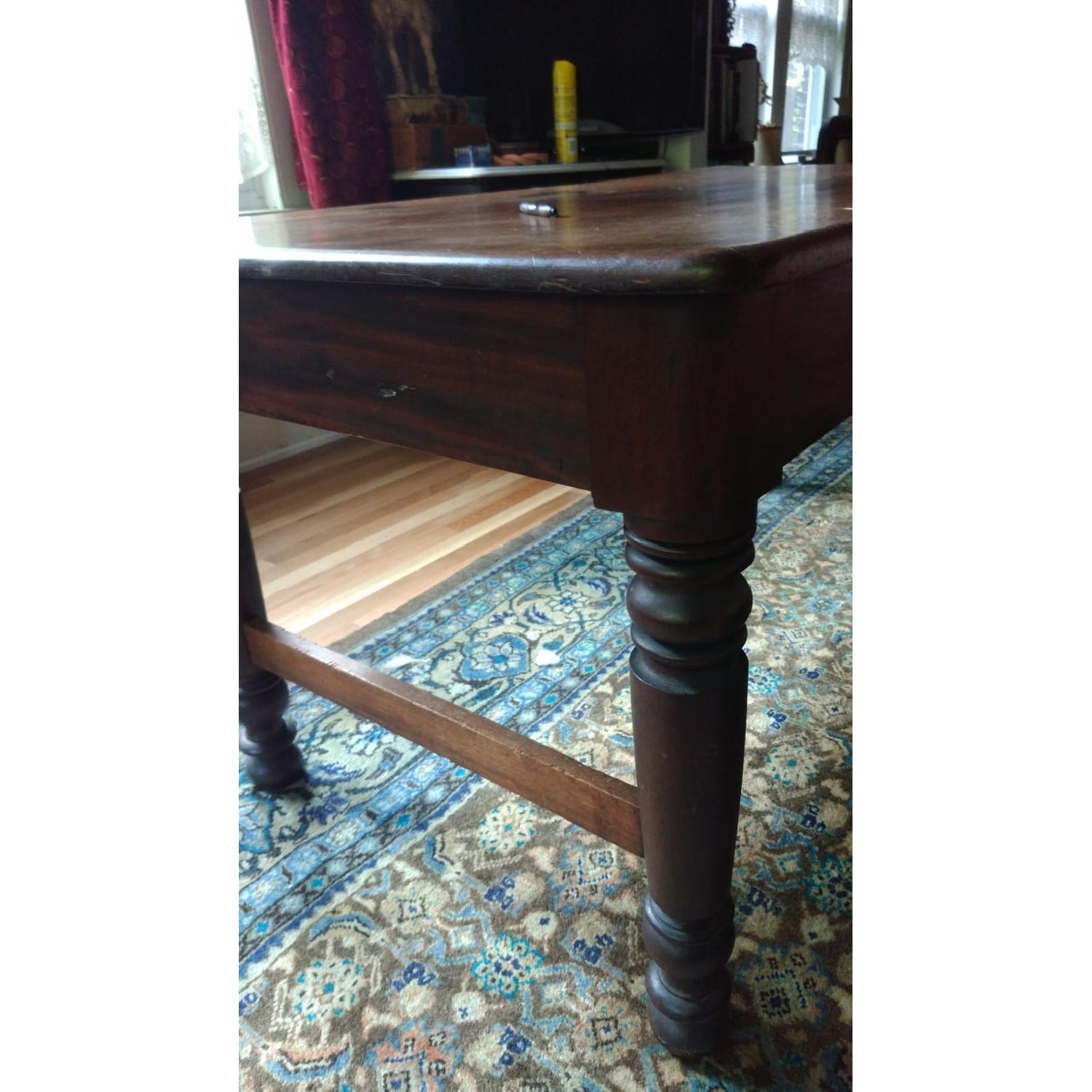 Antique Wood Dining Table - image-2